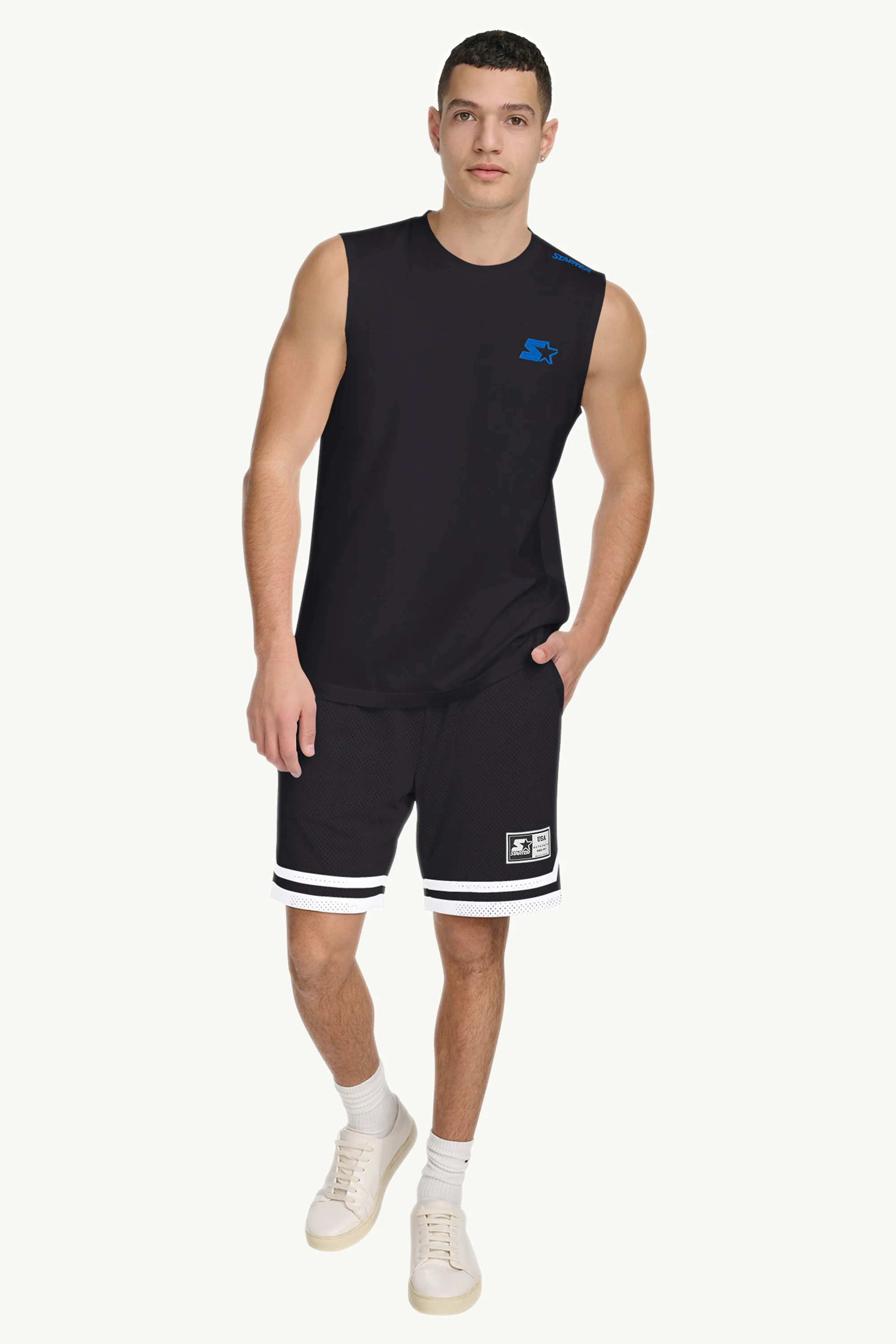 MENS STARTER SLEEVELESS T SHIRT - Image 2