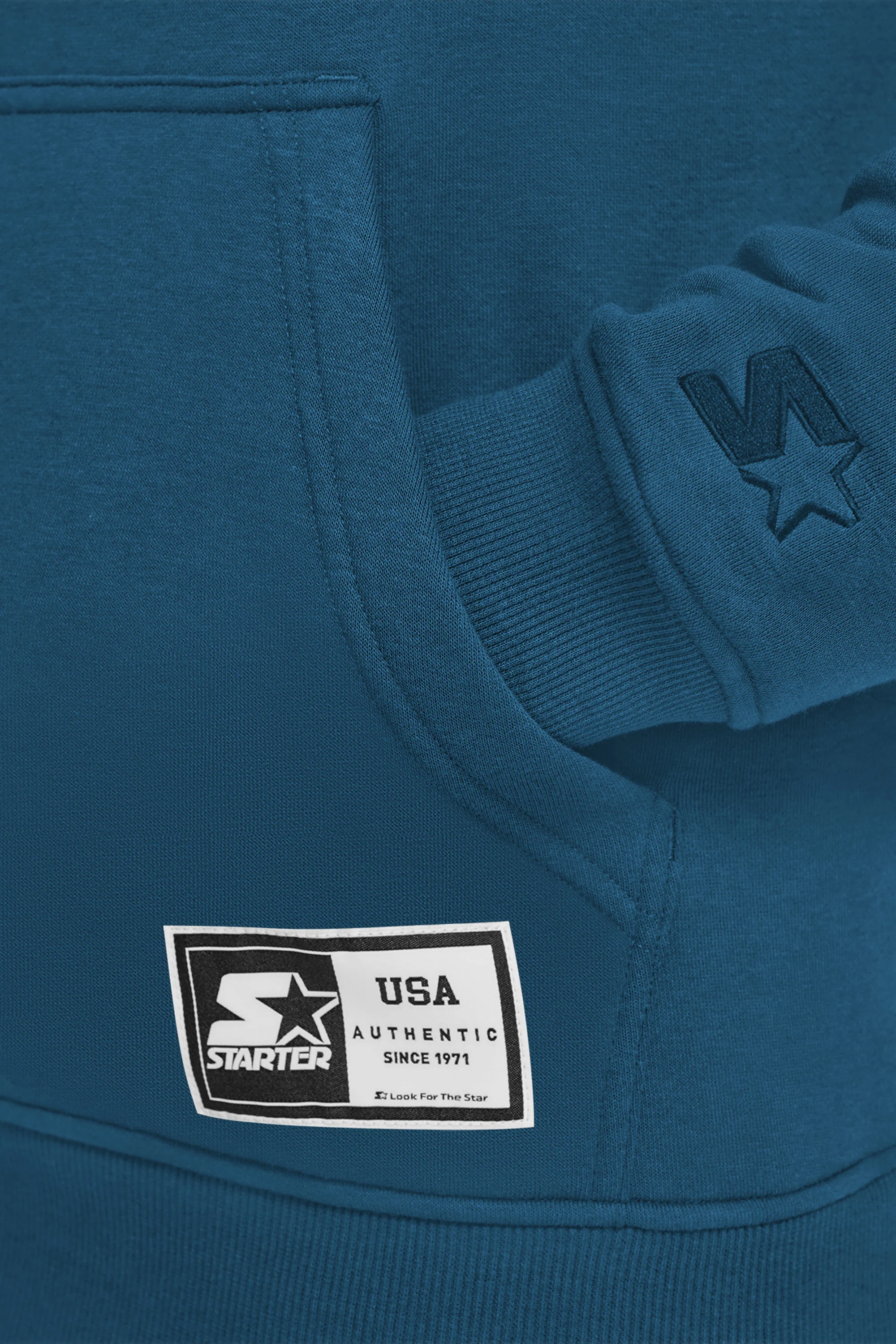 MENS STARTER EMBROIDERED FLEECE HOODIE - Image 3