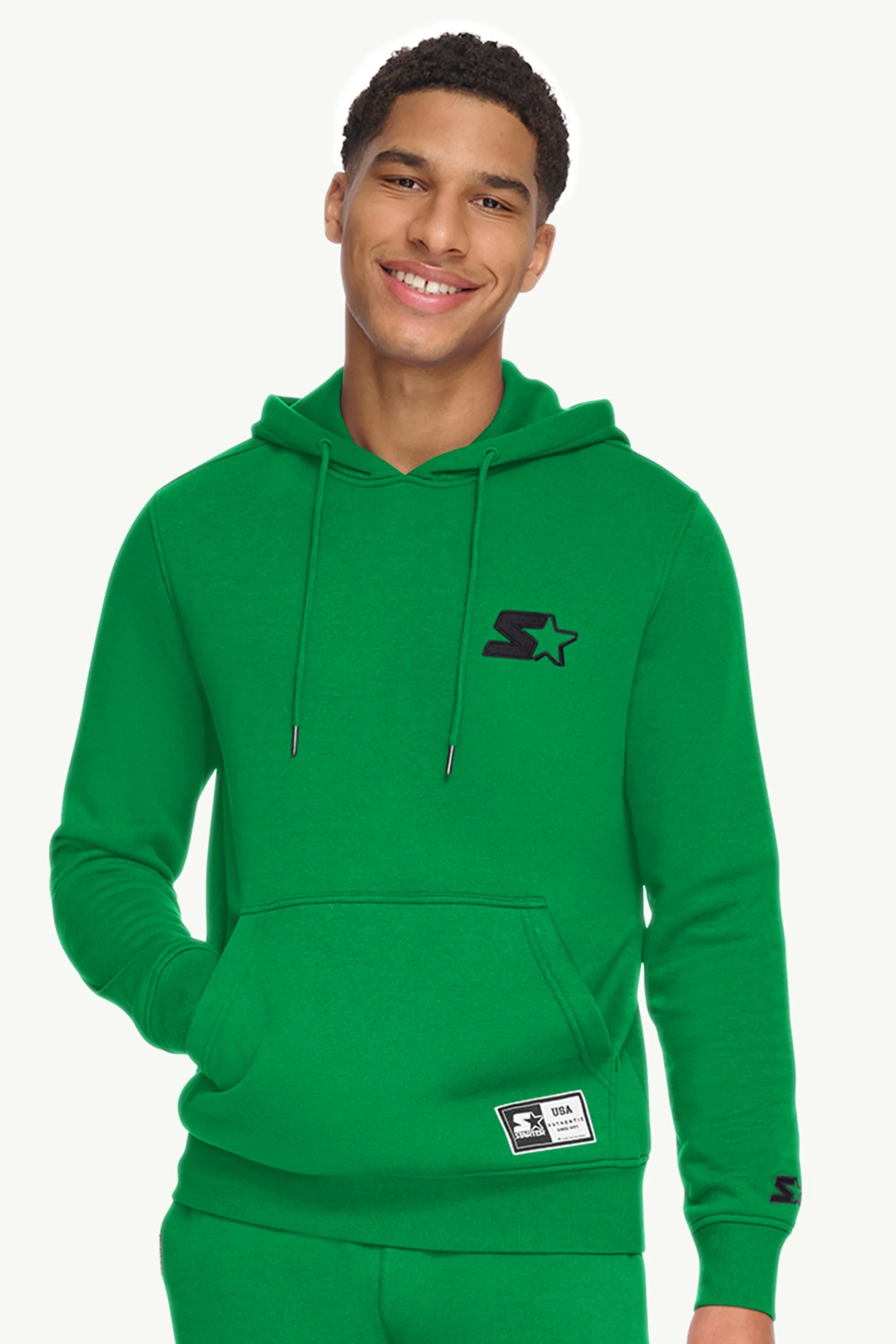 MENS STARTER EMBROIDERED FLEECE HOODIE
