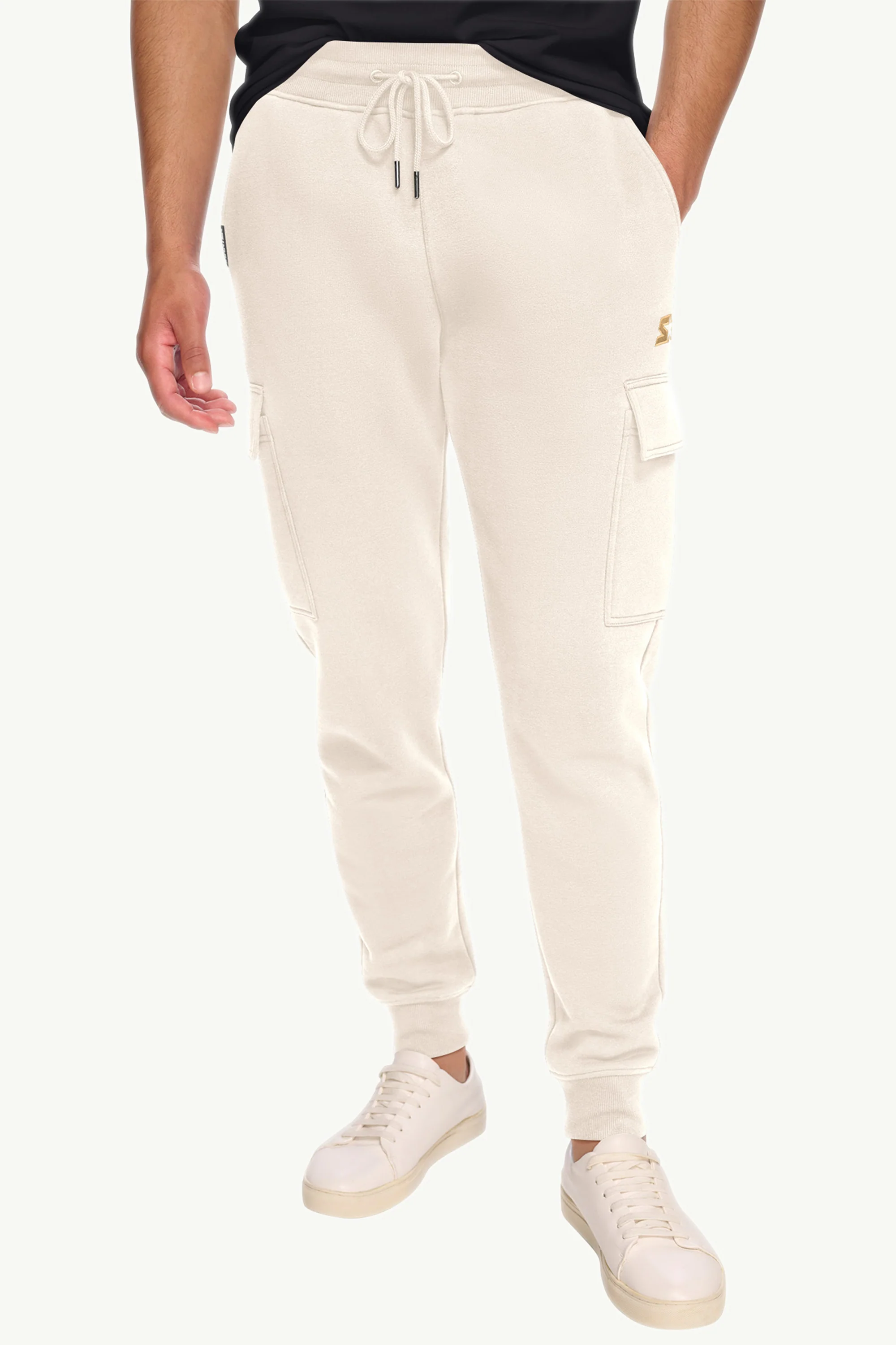 MENS STARTER EMBROIDERED FLEECE CARGO JOGGER