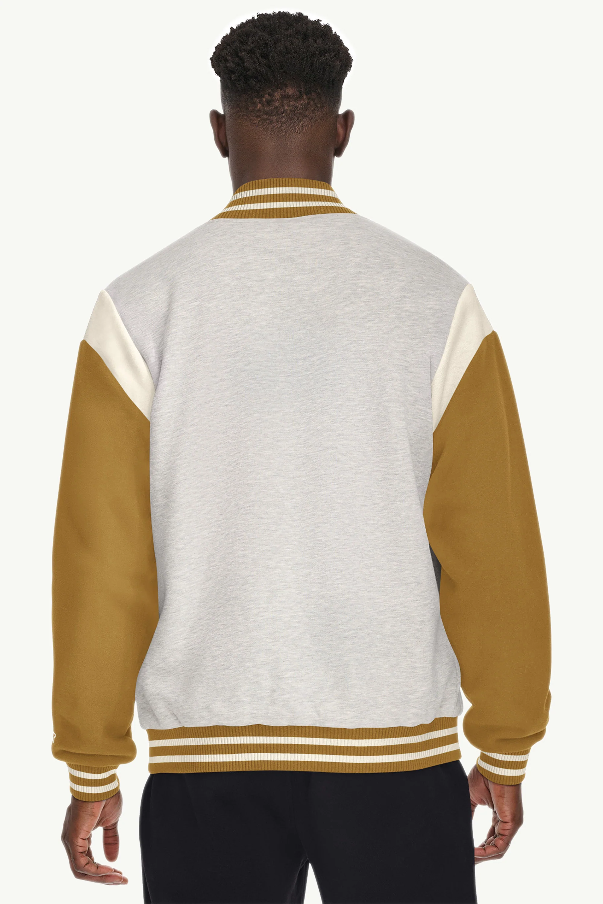 MENS STARTER HEAVYWEIGHT FLEECE VARSITY JACKET - Image 4