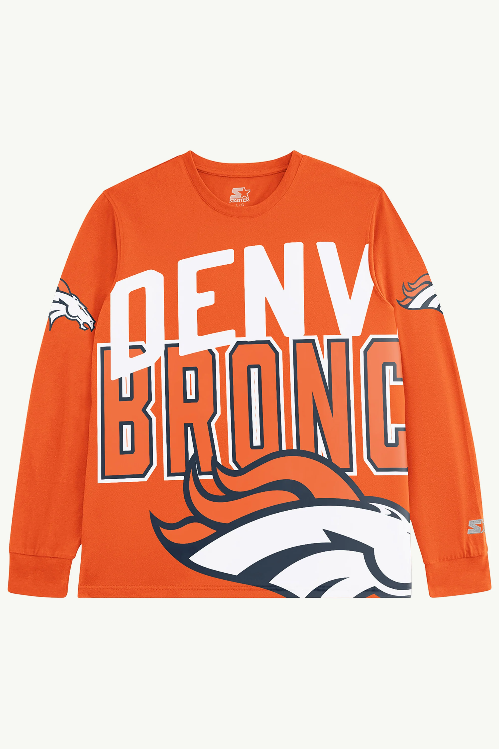DENVER BRONCOS CLUTCH HIT LONG SLEEVE GRAPHIC TEE