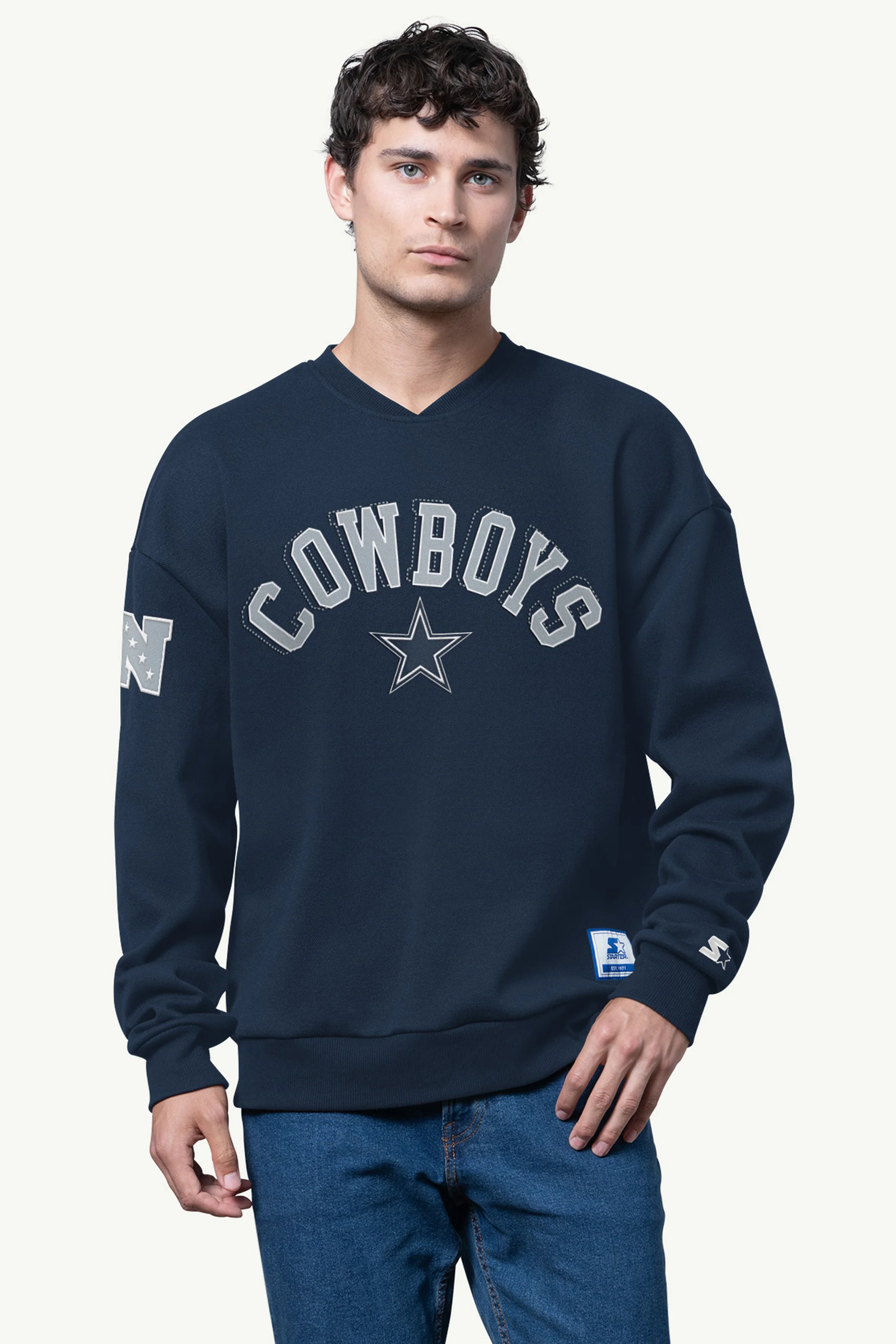MENS DALLAS COWBOYS PIQUE PULLOVER