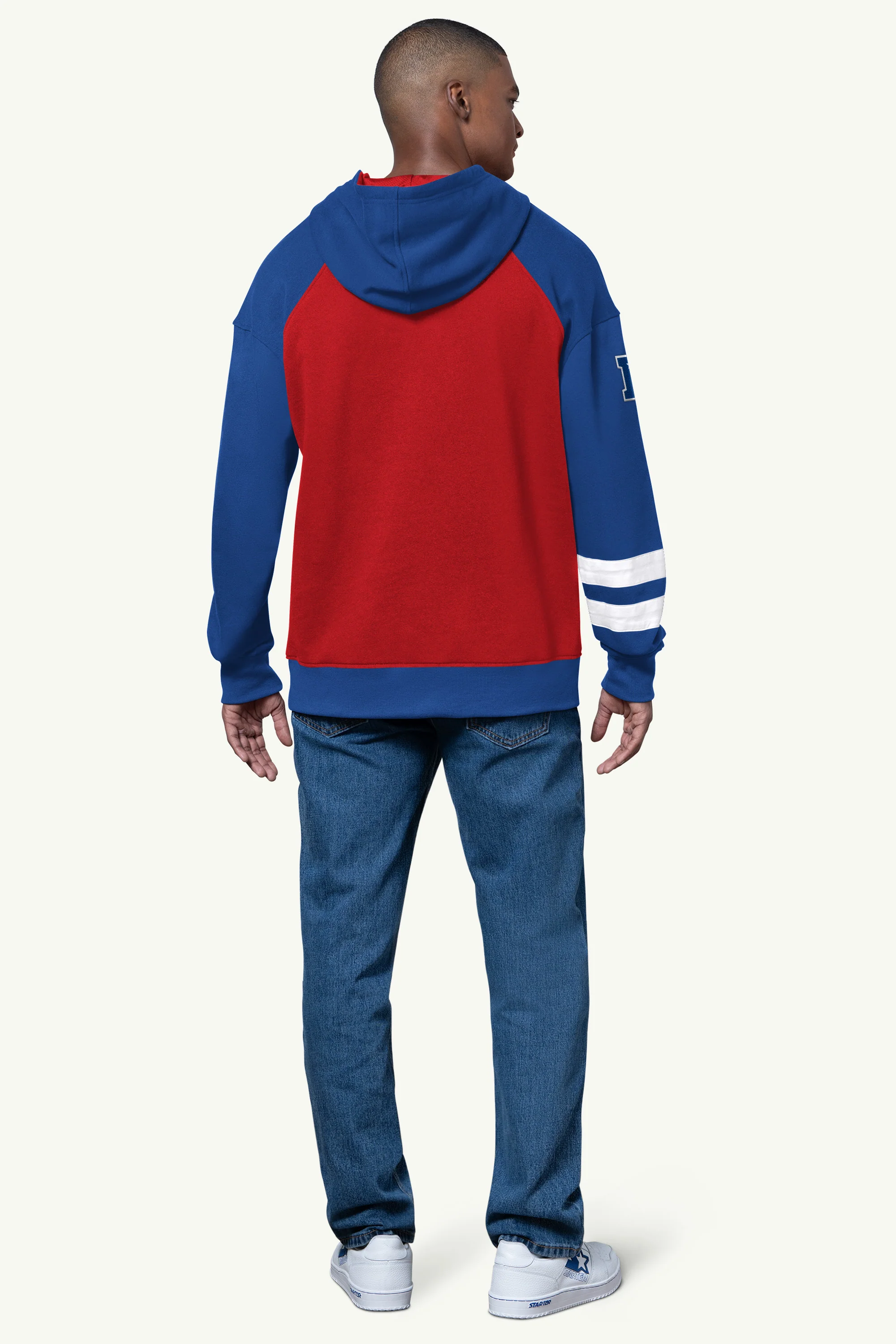 MENS NEW YORK GIANTS INTERCEPTION COLORBLOCK HOODIE - Image 3