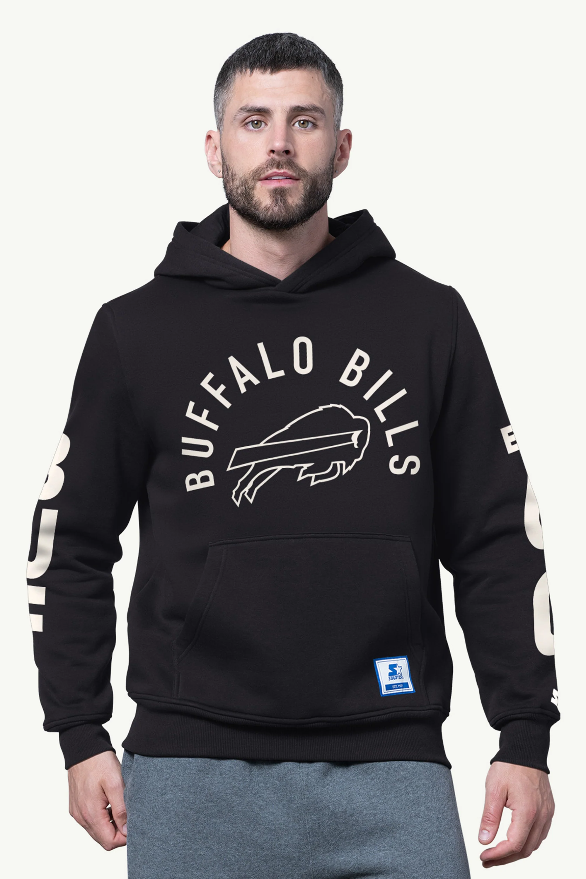 MENS BUFFALO BILLS HANDOFF FLEECE HOODIE