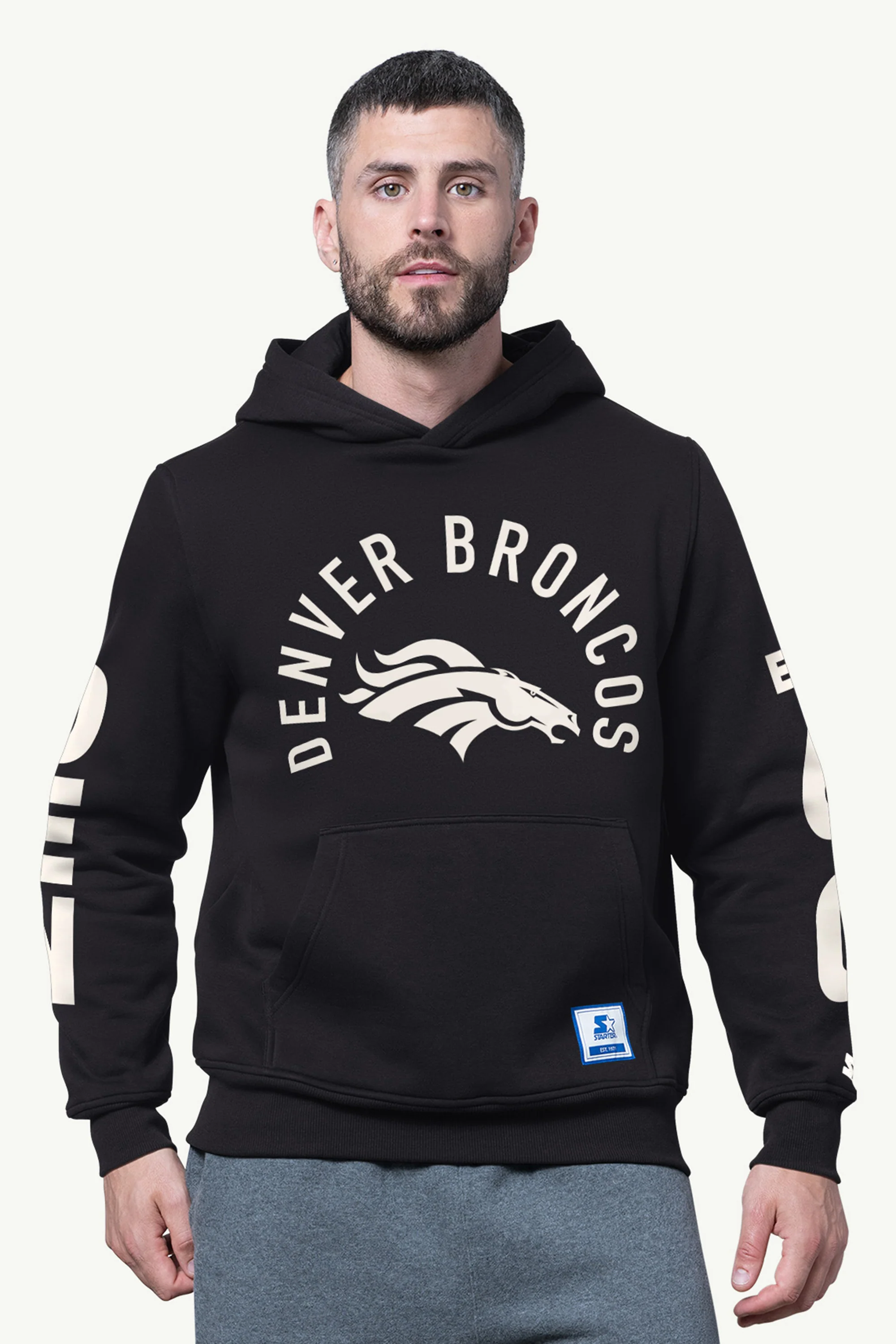 MENS DENVER BRONCOS HANDOFF FLEECE HOODIE