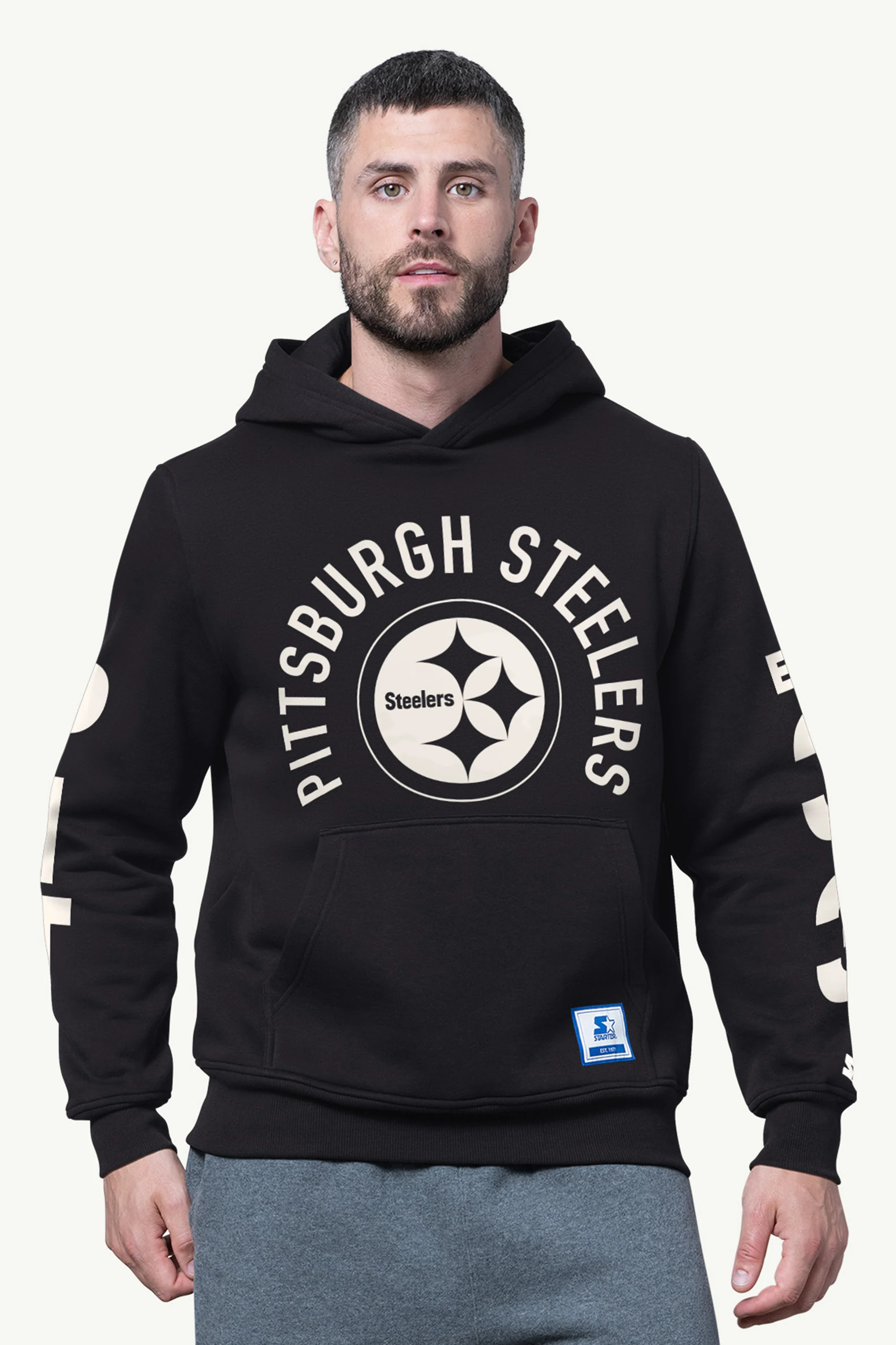 MENS PITTSBURGH STEELERS HANDOFF FLEECE HOODIE