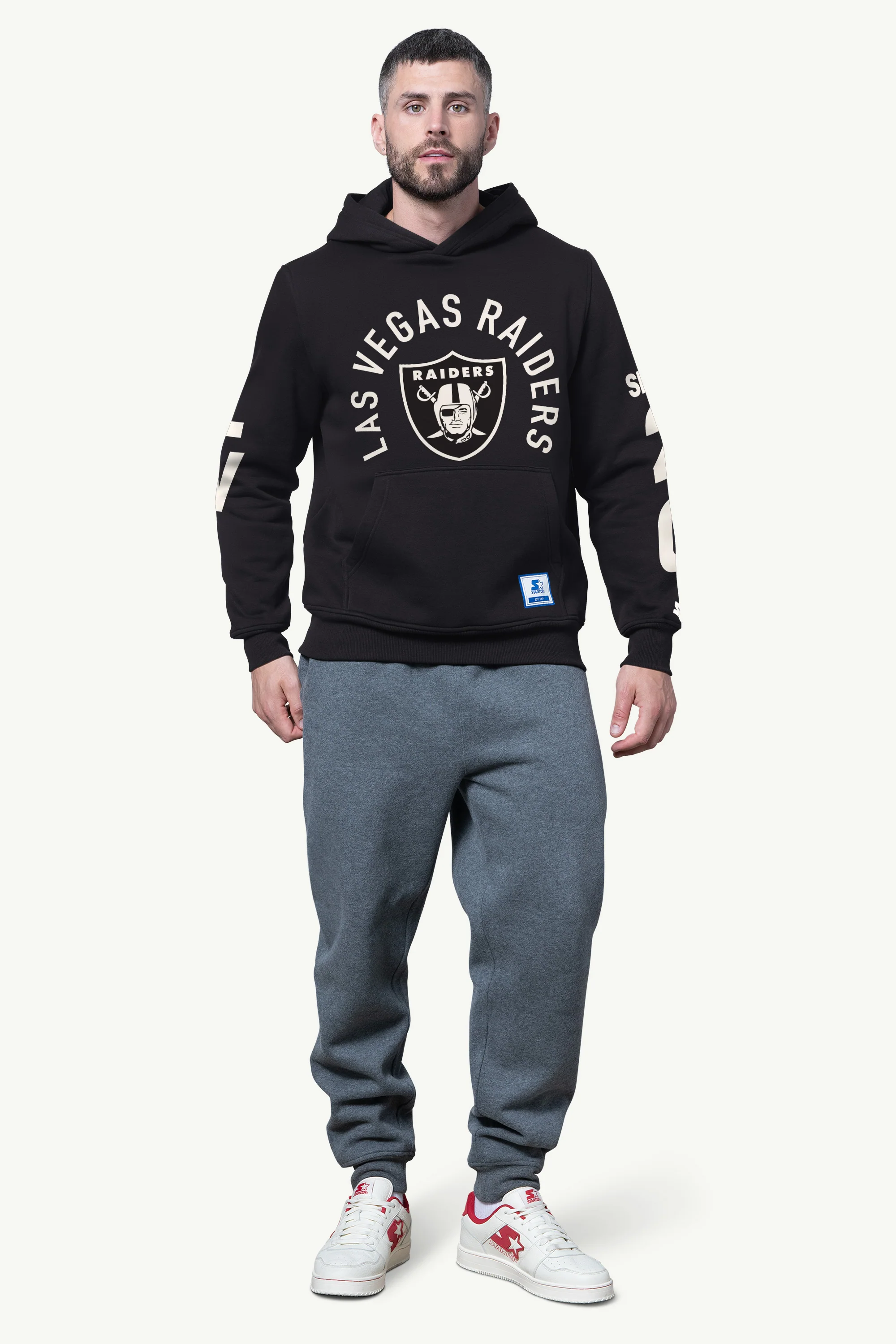 MENS LAS VEGAS RAIDERS HANDOFF FLEECE HOODIE - Image 2