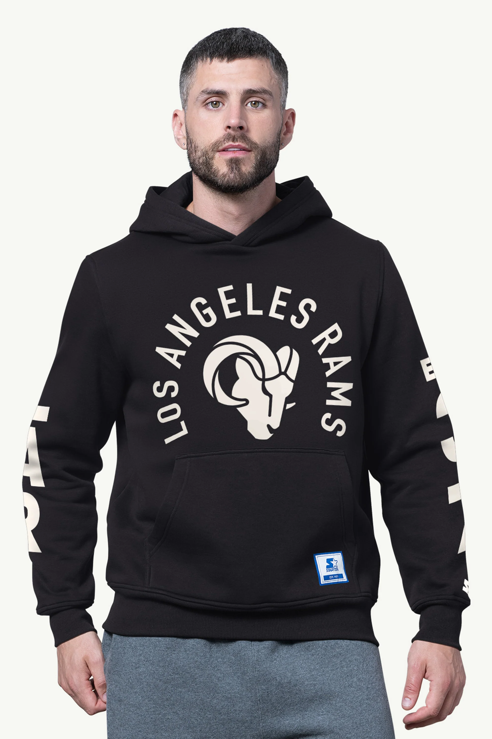 MENS LOS ANGELES RAMS HANDOFF FLEECE HOODIE