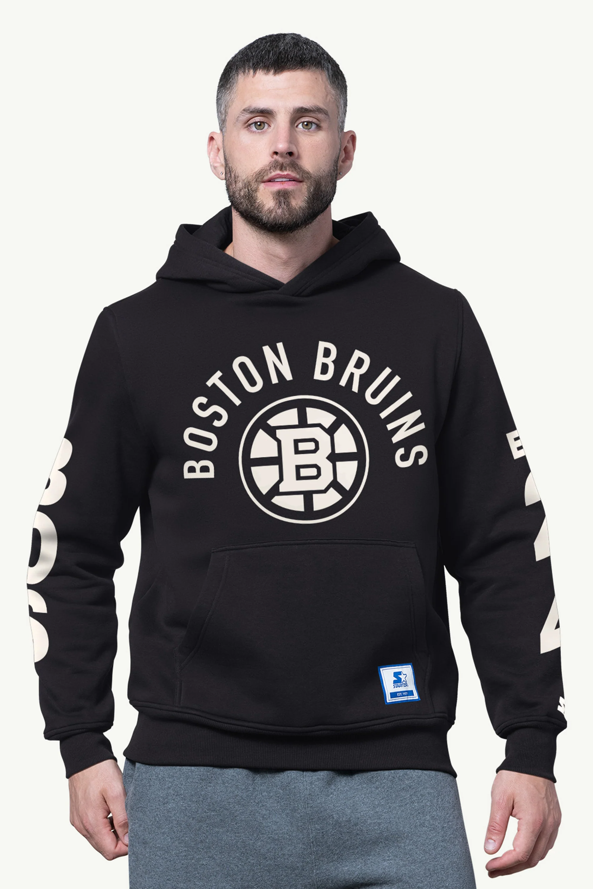 MENS BOSTON BRUINS HANDOFF FLEECE HOODIE