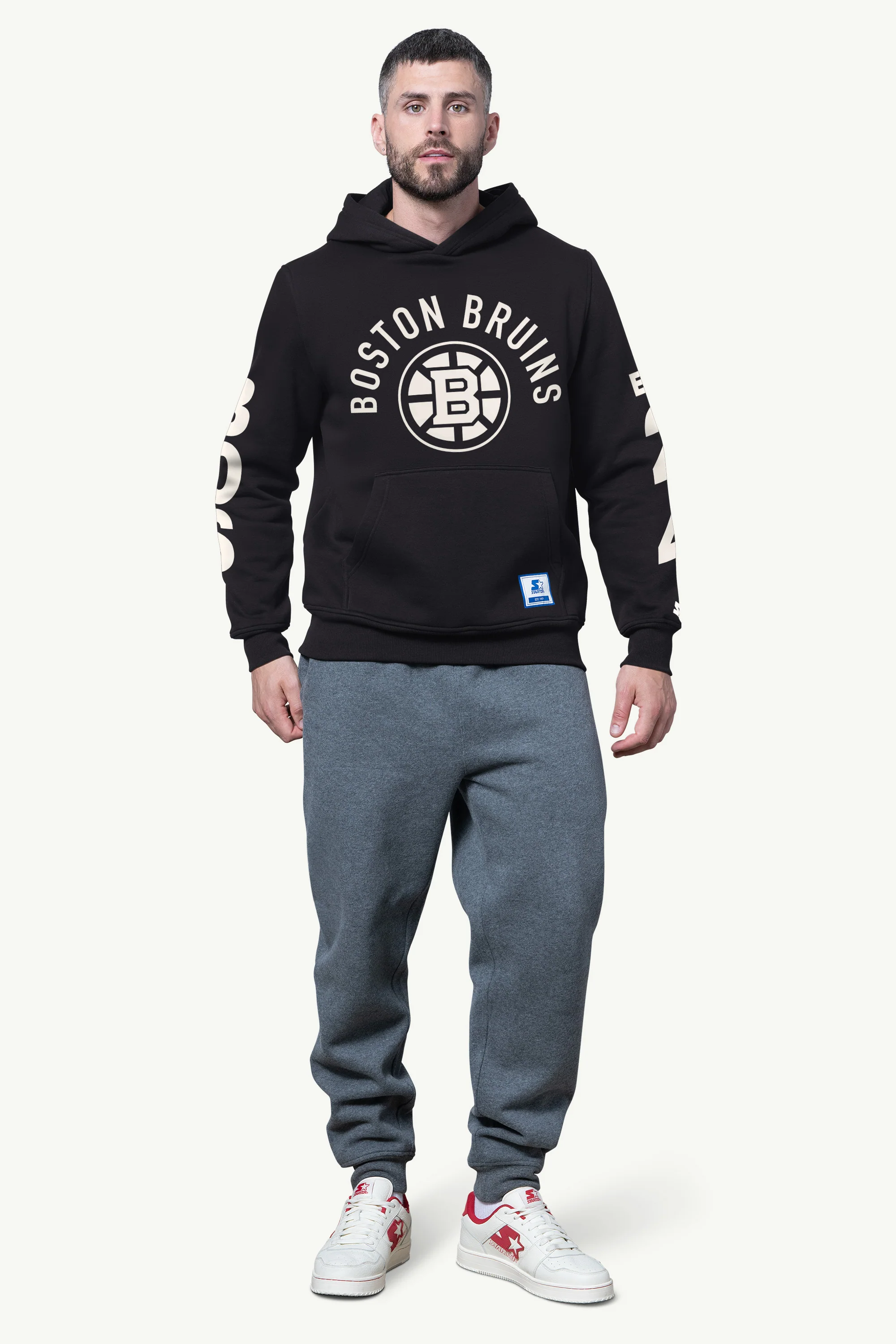 MENS BOSTON BRUINS HANDOFF FLEECE HOODIE - Image 2