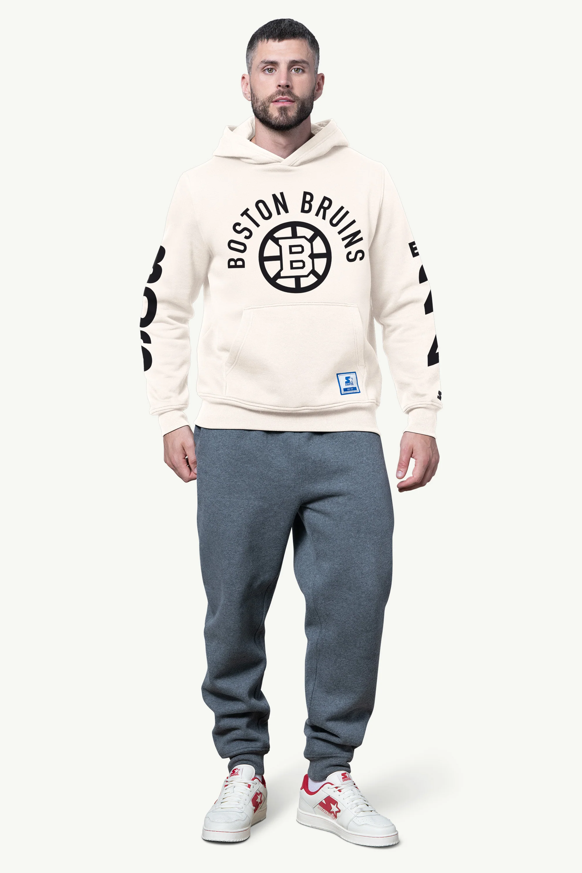 MENS BOSTON BRUINS HANDOFF FLEECE HOODIE - Image 2
