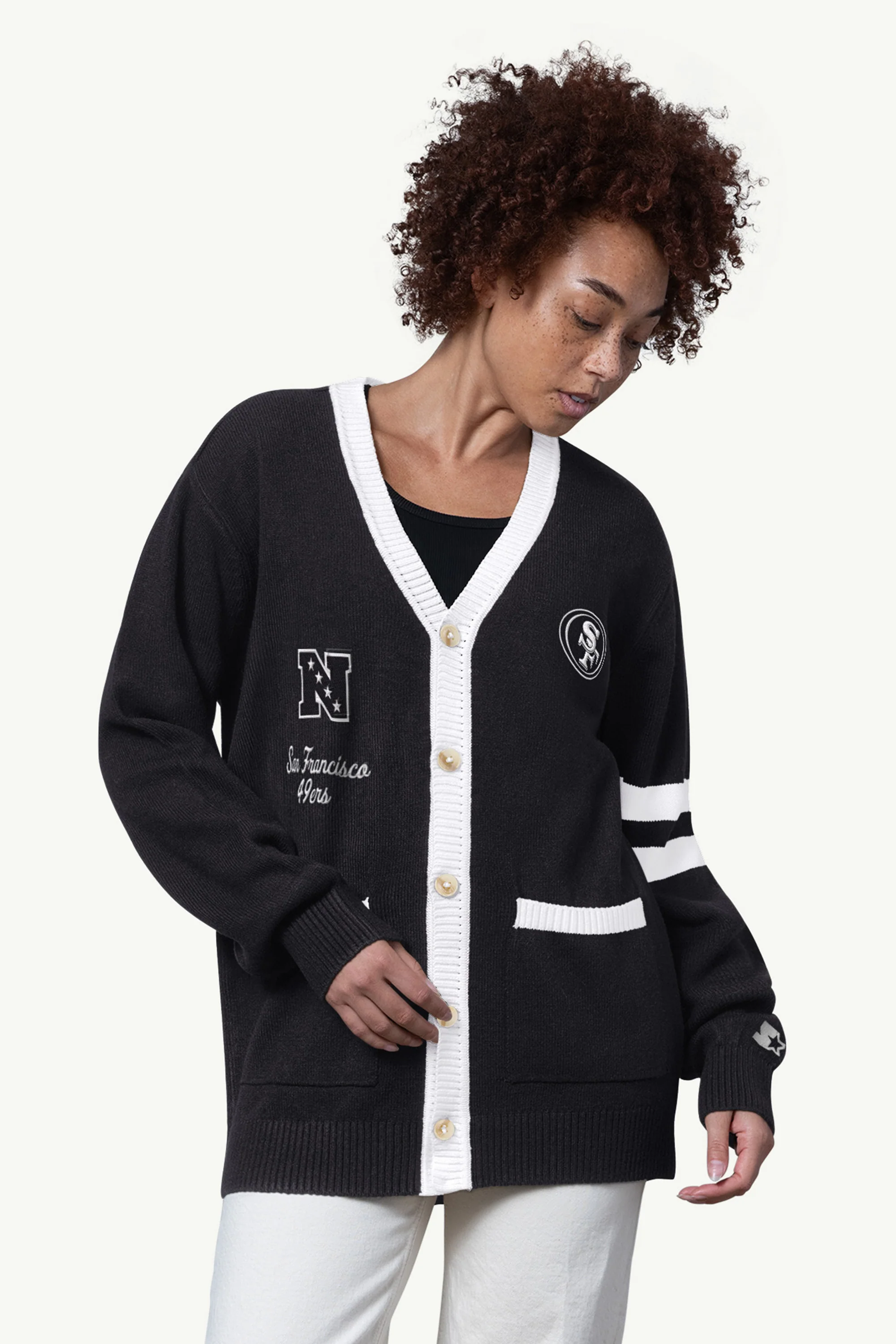 WOMENS SAN FRANCISCO 49ERS CARDIGAN