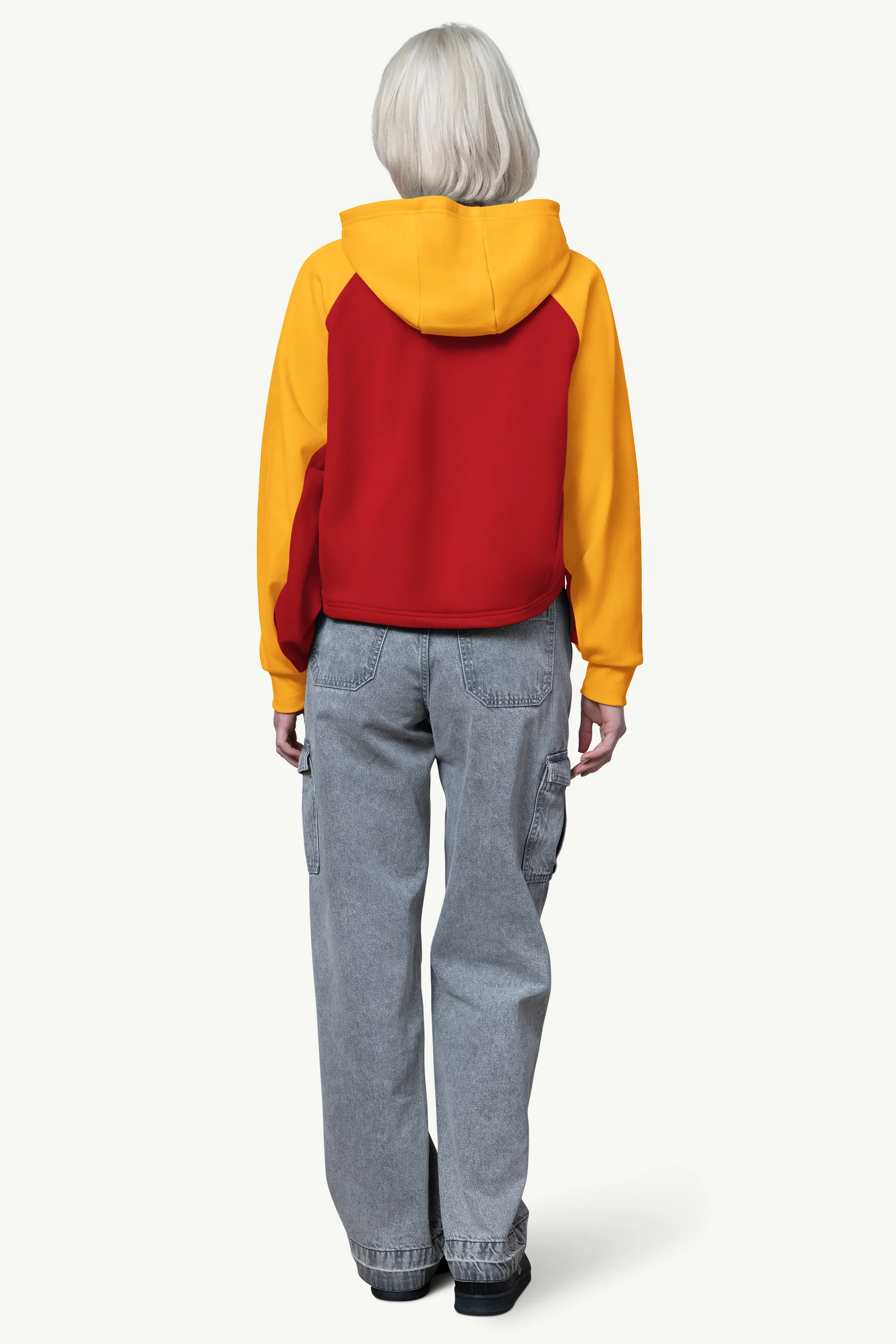 WOMENS KANSAS CITY CHIEFS CROPPED HOODIE - Image 3