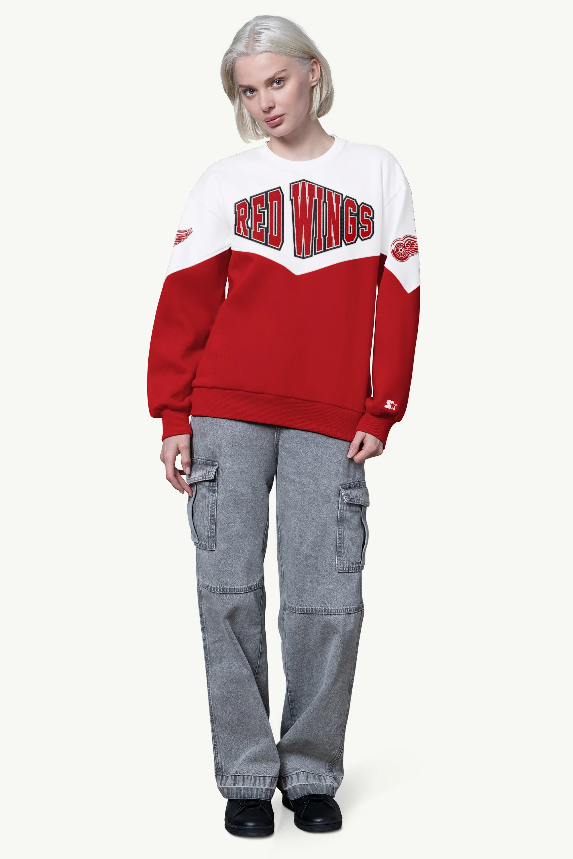 WOMENS DETROIT RED WINGS CLUTCH HIT FLEECE - Image 2
