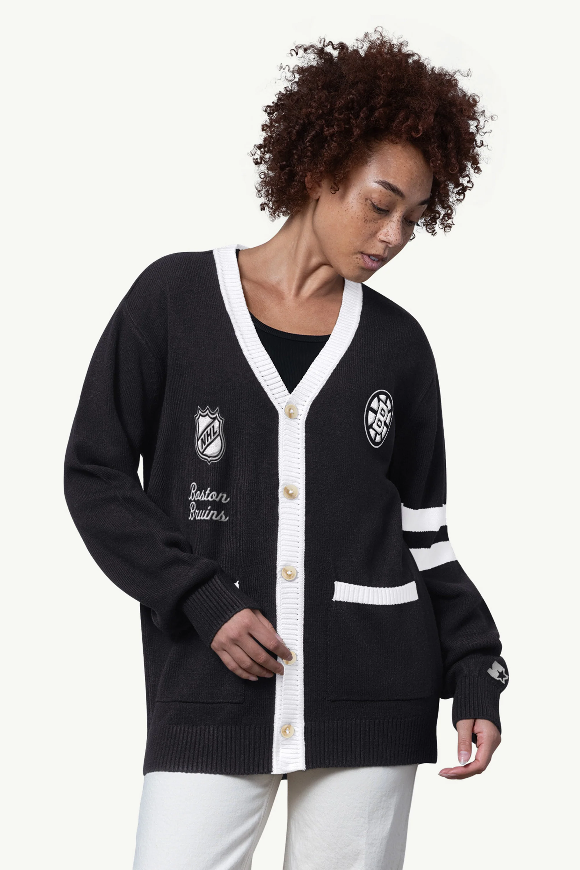 WOMENS BOSTON BRUINS CARDIGAN