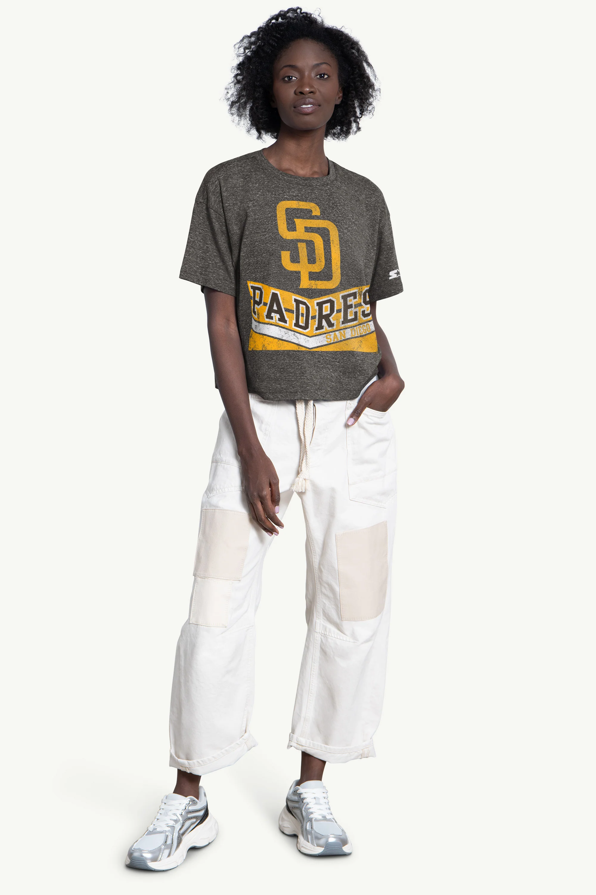 WOMENS SAN DIEGO PADRES JUMP SHOT TEE - Image 3