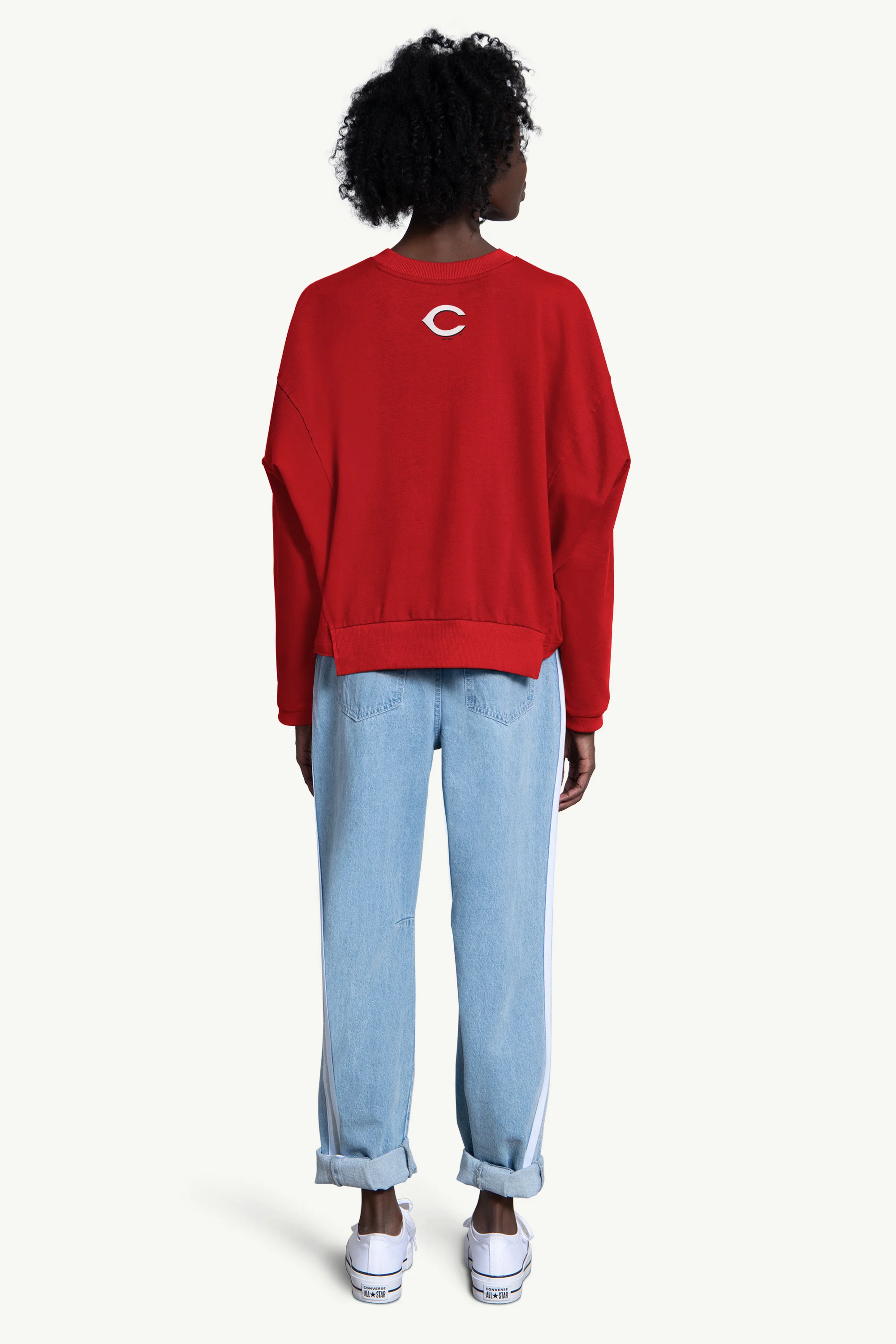 WOMENS CINCINNATI REDS CREW NECK SWEATSHIRT - Image 2