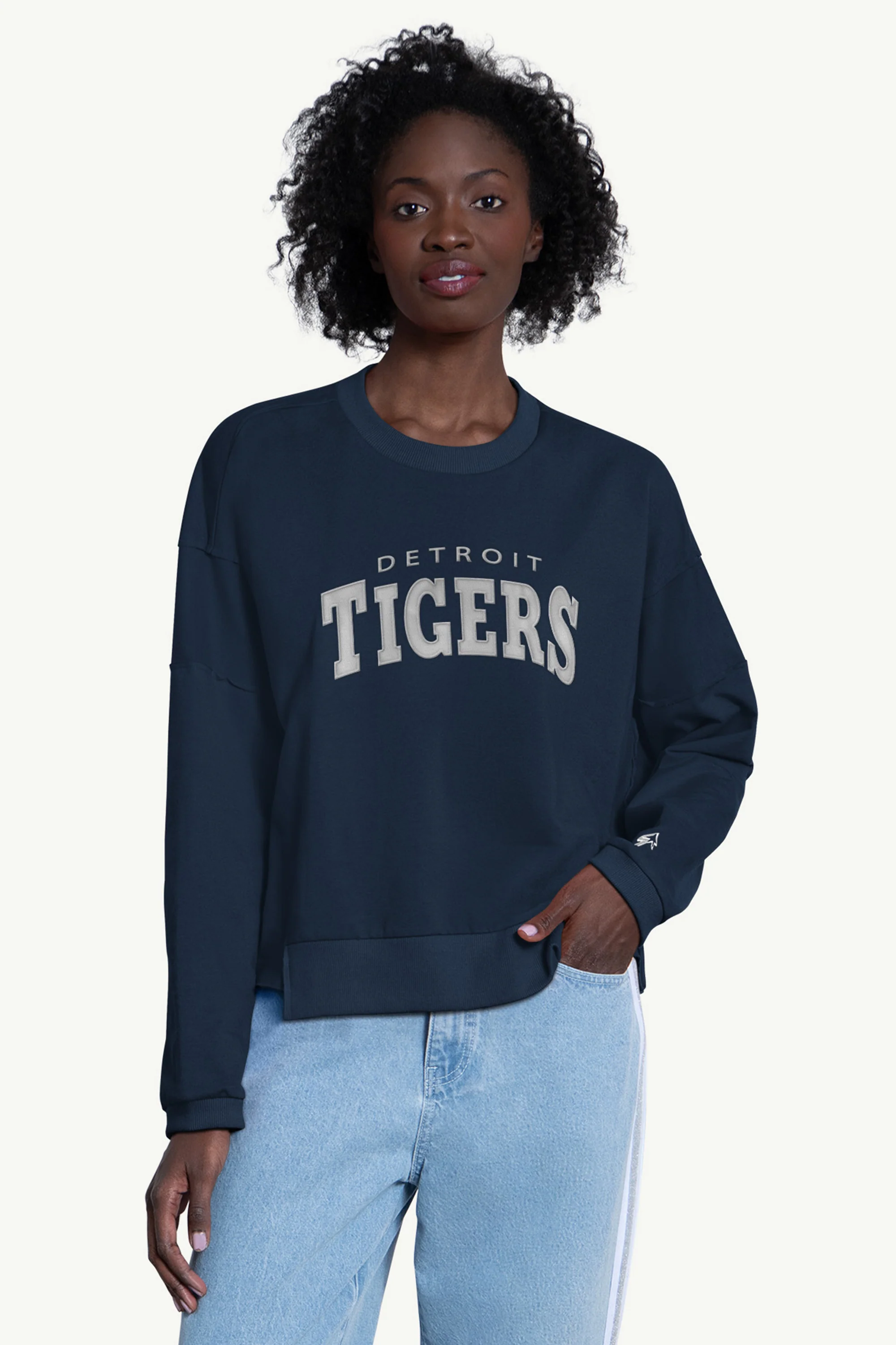 WOMENS DETROIT TIGERS CREW NECK SWEATSHIRT