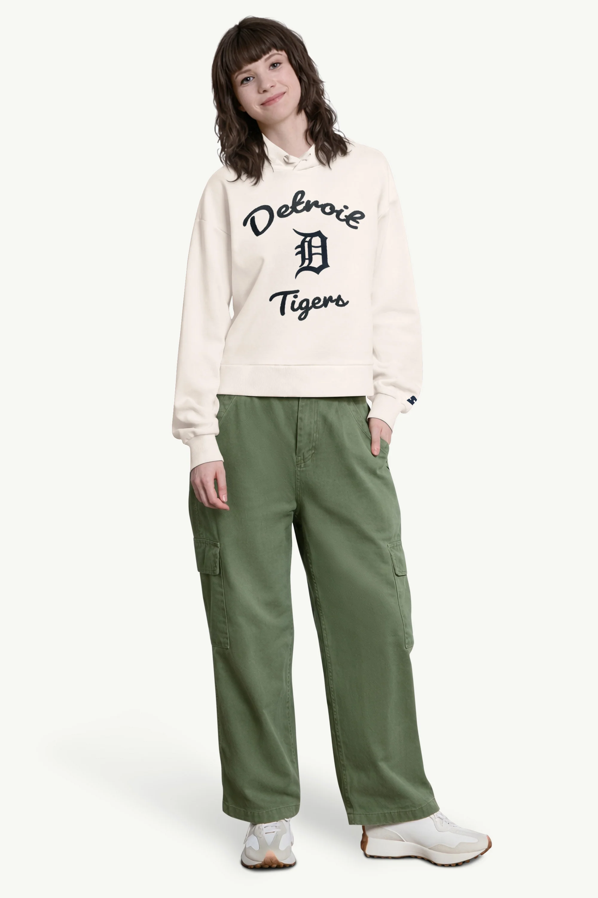 WOMENS DETROIT TIGERS BASELINE HOODIE - Image 3