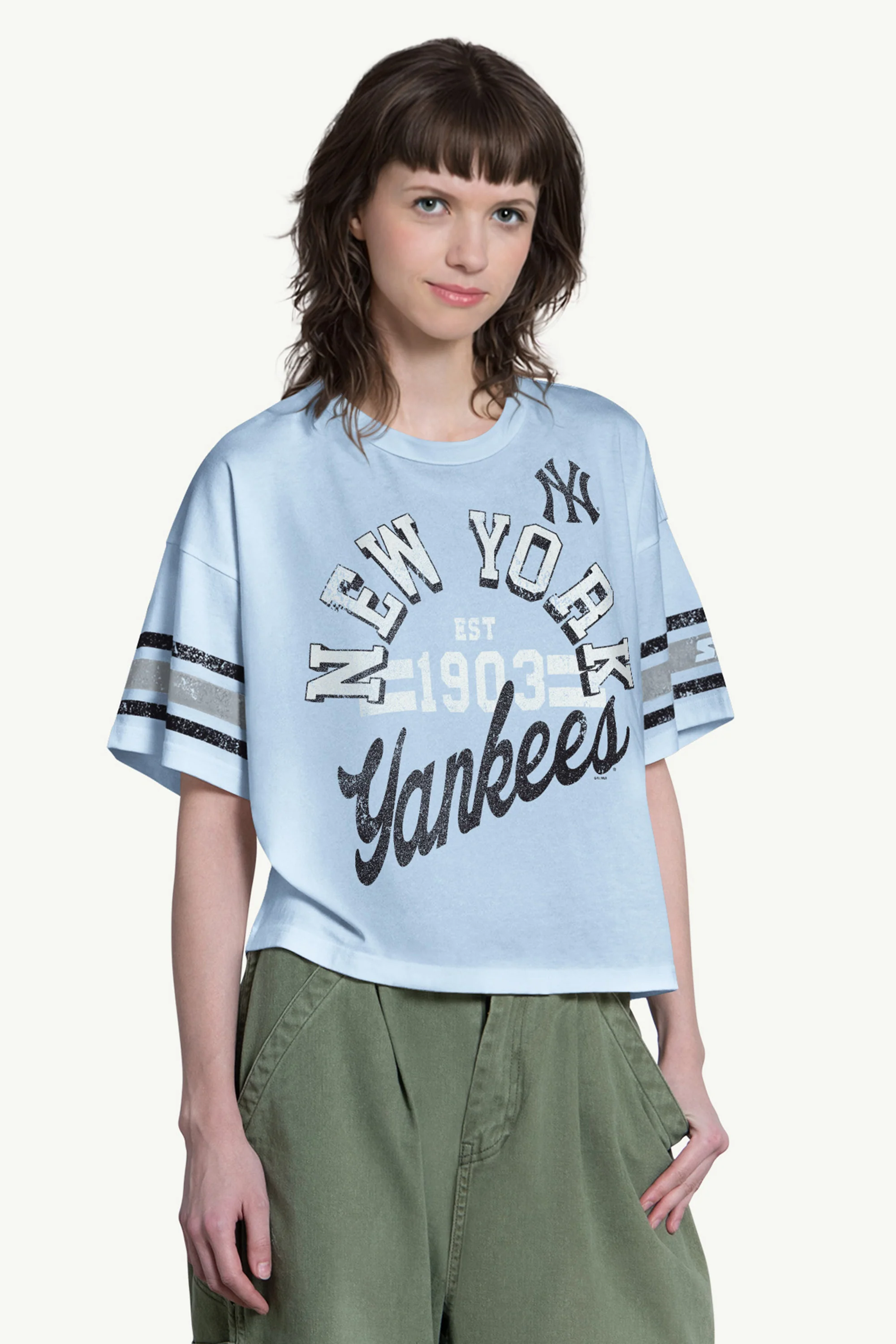 WOMENS NEW YORK YANKEES OFFENSE SHORT SLEEVE T SHIRT