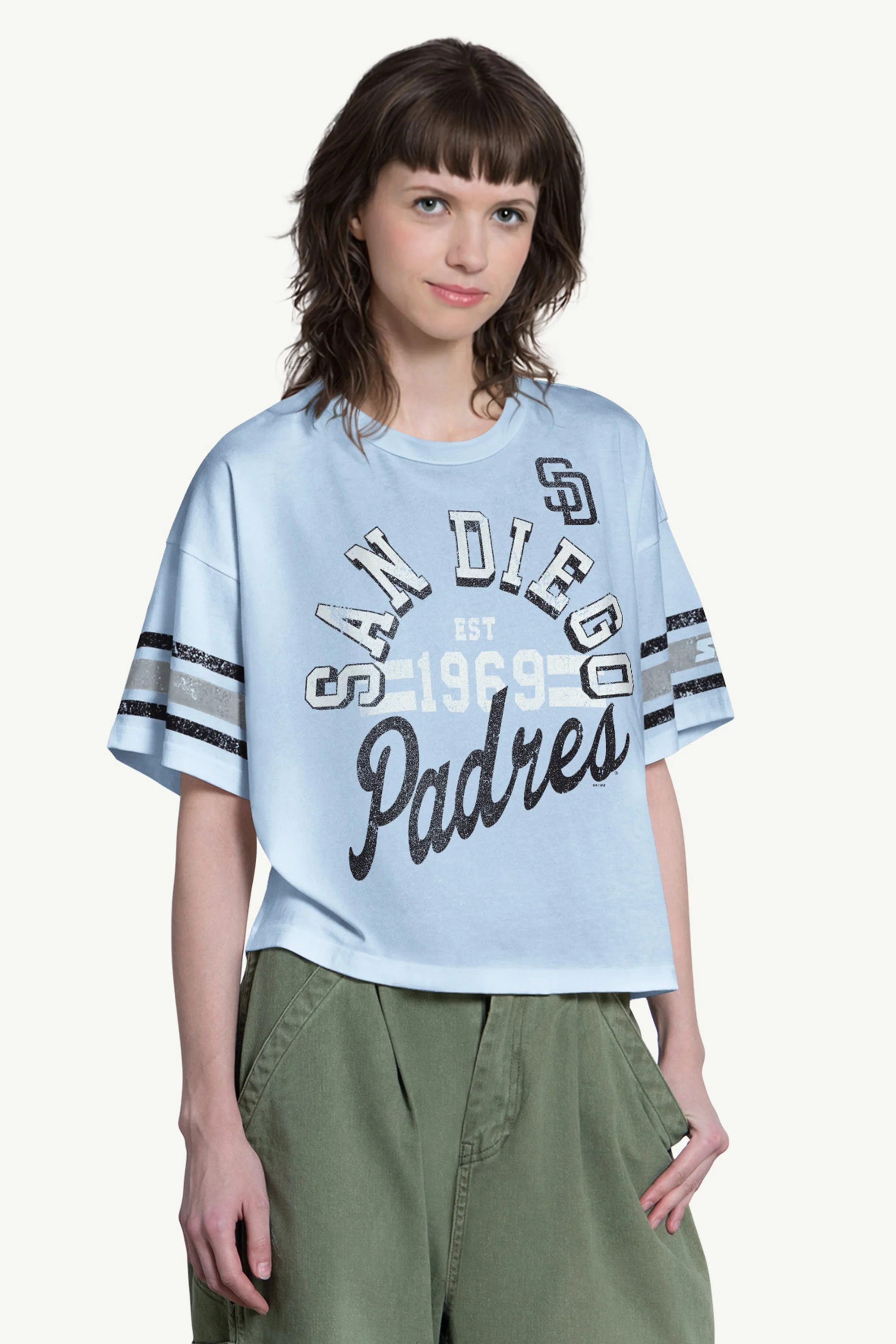 WOMENS SAN DIEGO PADRES OFFENSE SHORT SLEEVE T SHIRT