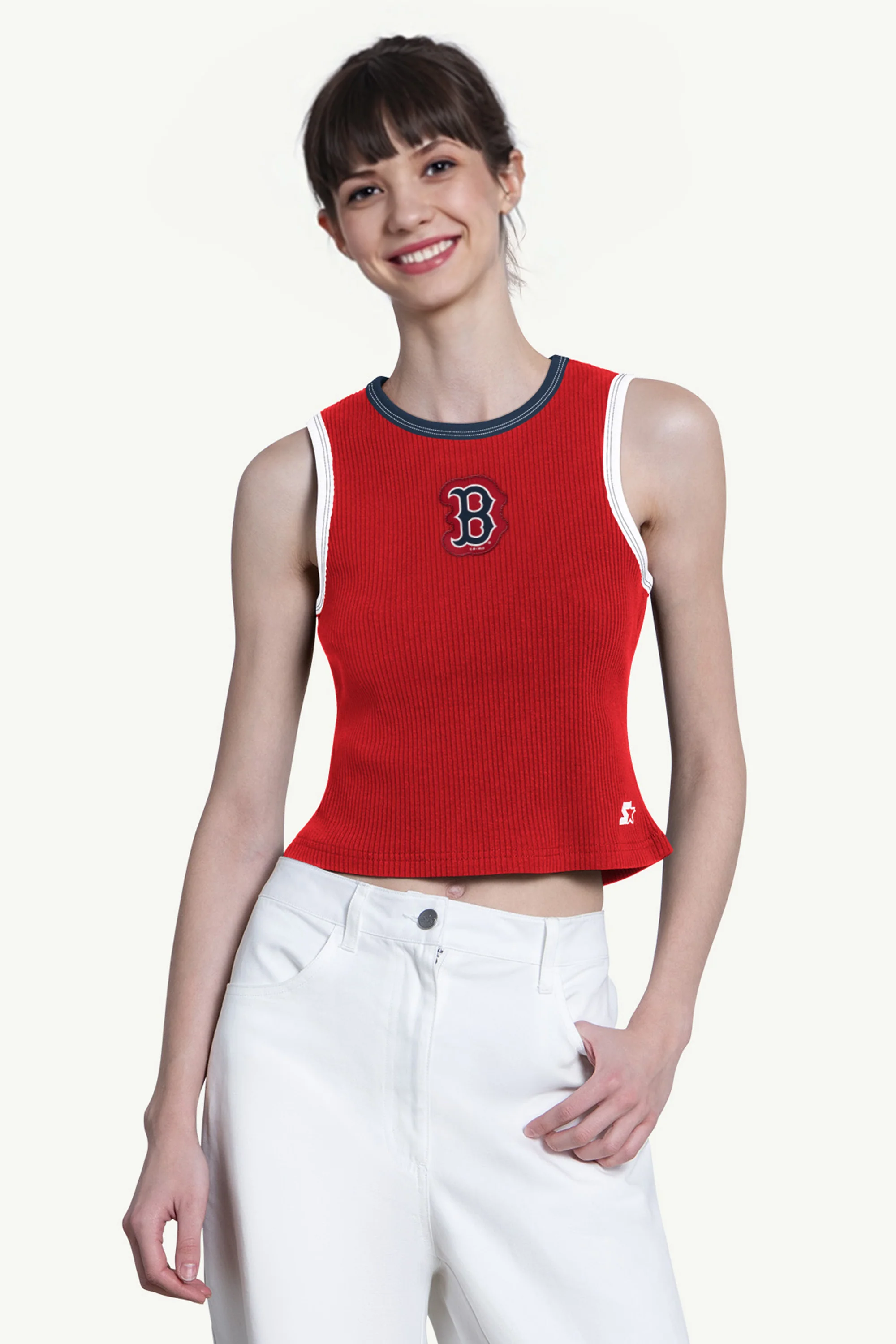 WOMENS BOSTON RED SOX PLAY THE BALL CROP TANK