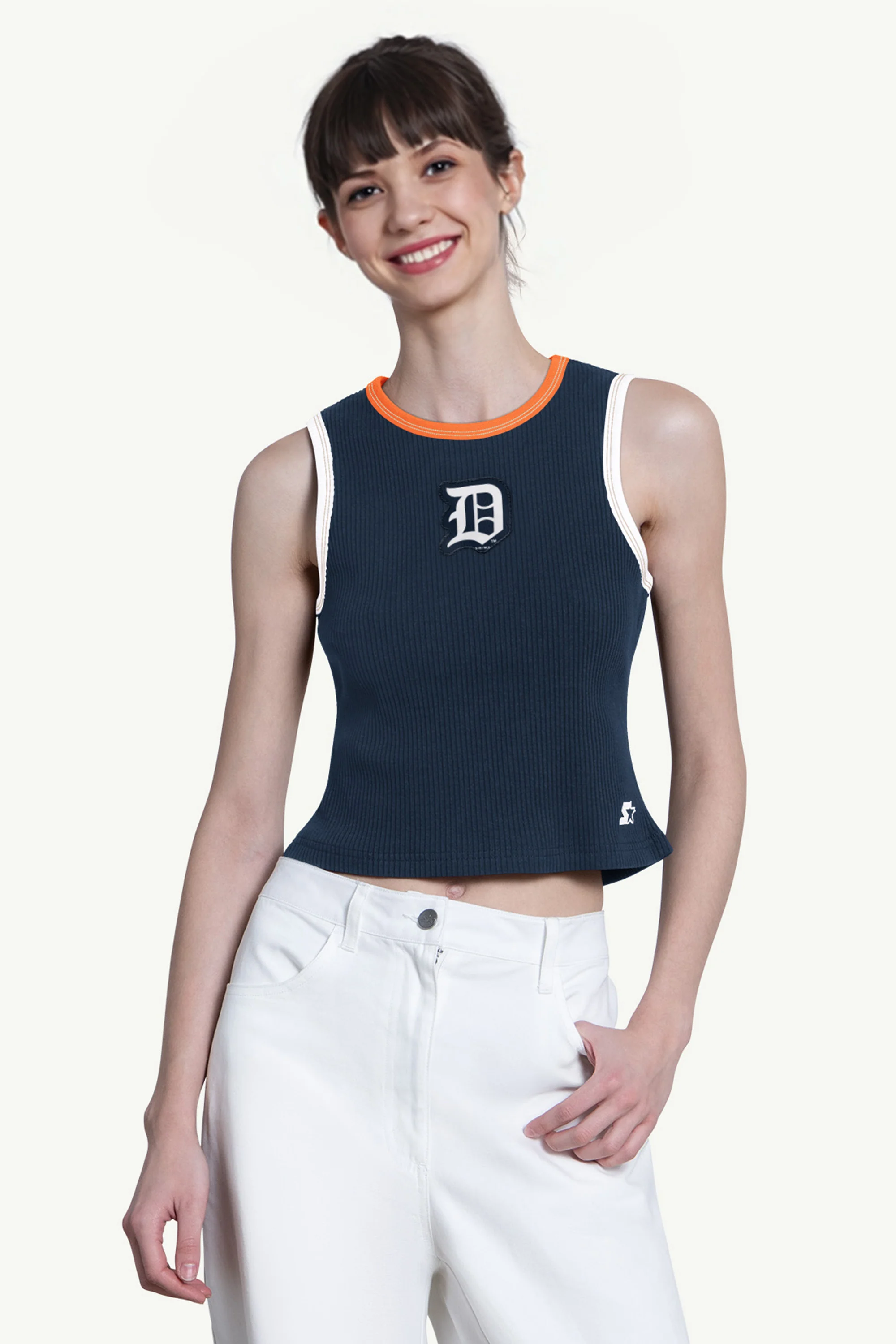 WOMENS DETROIT TIGERS PLAY THE BALL CROP TANK