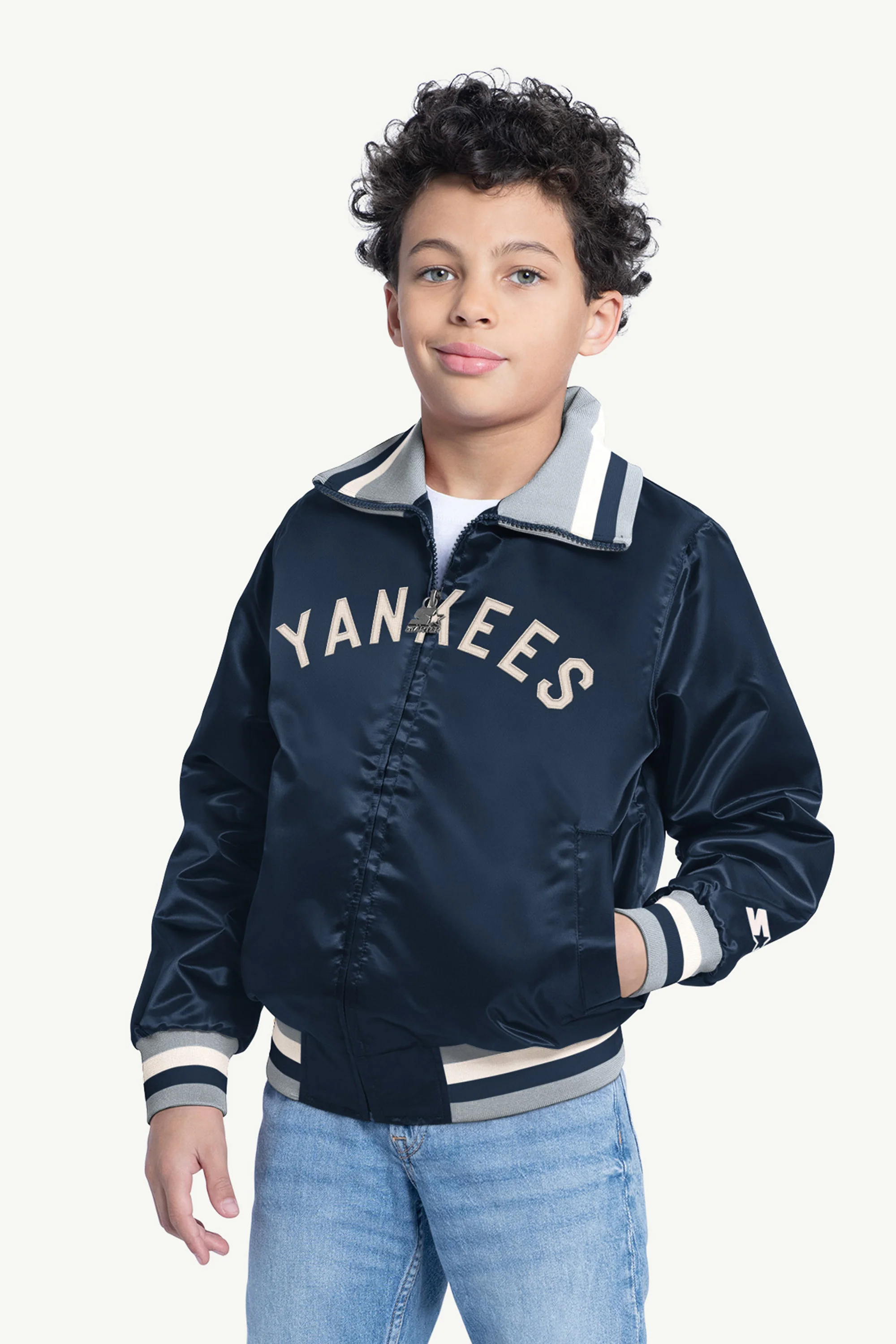 YOUTH NEW YORK YANKEES CAPTAIN JR. VARSITY JACKET