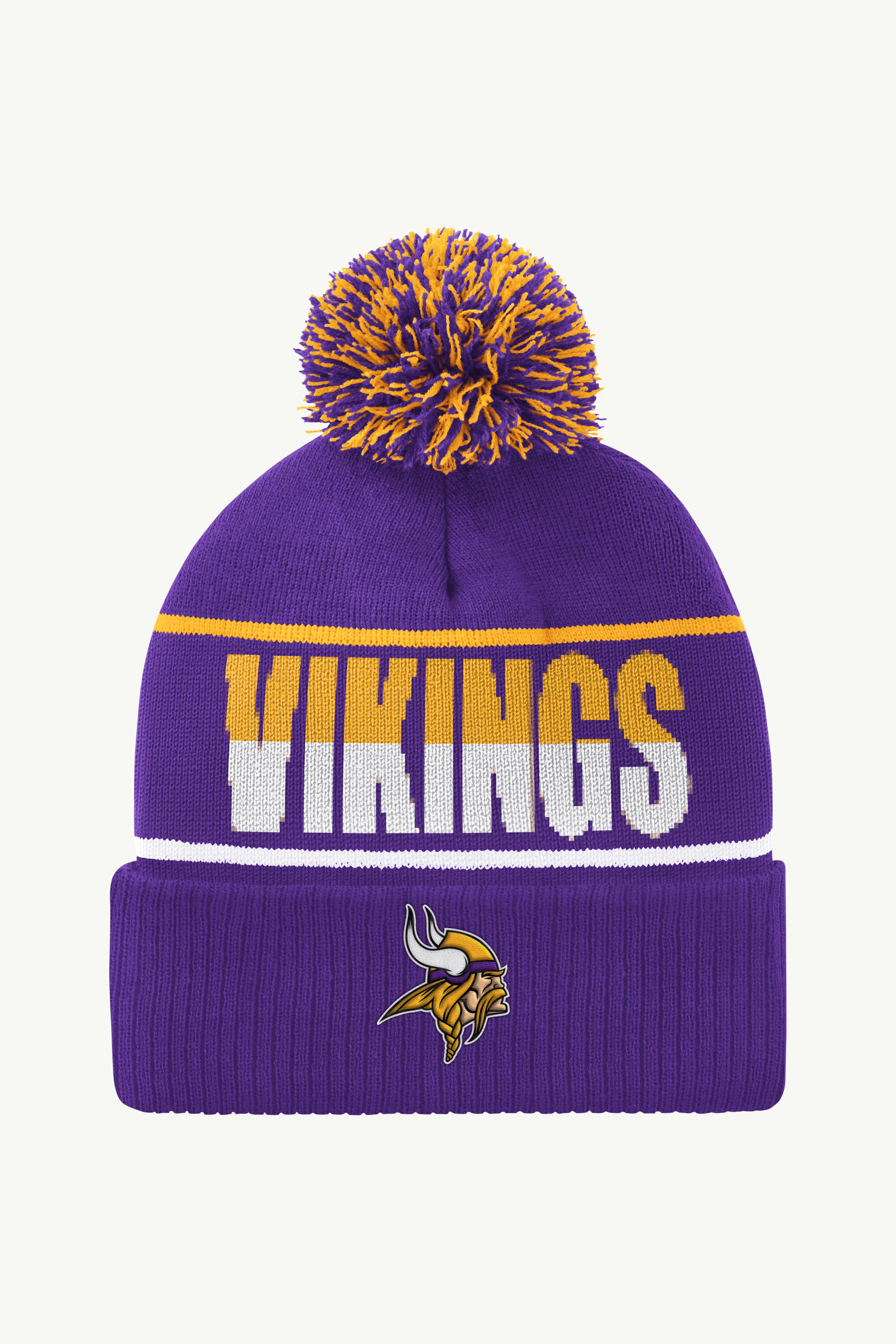 MINNESOTA VIKINGS POM CUFFED BEANIE