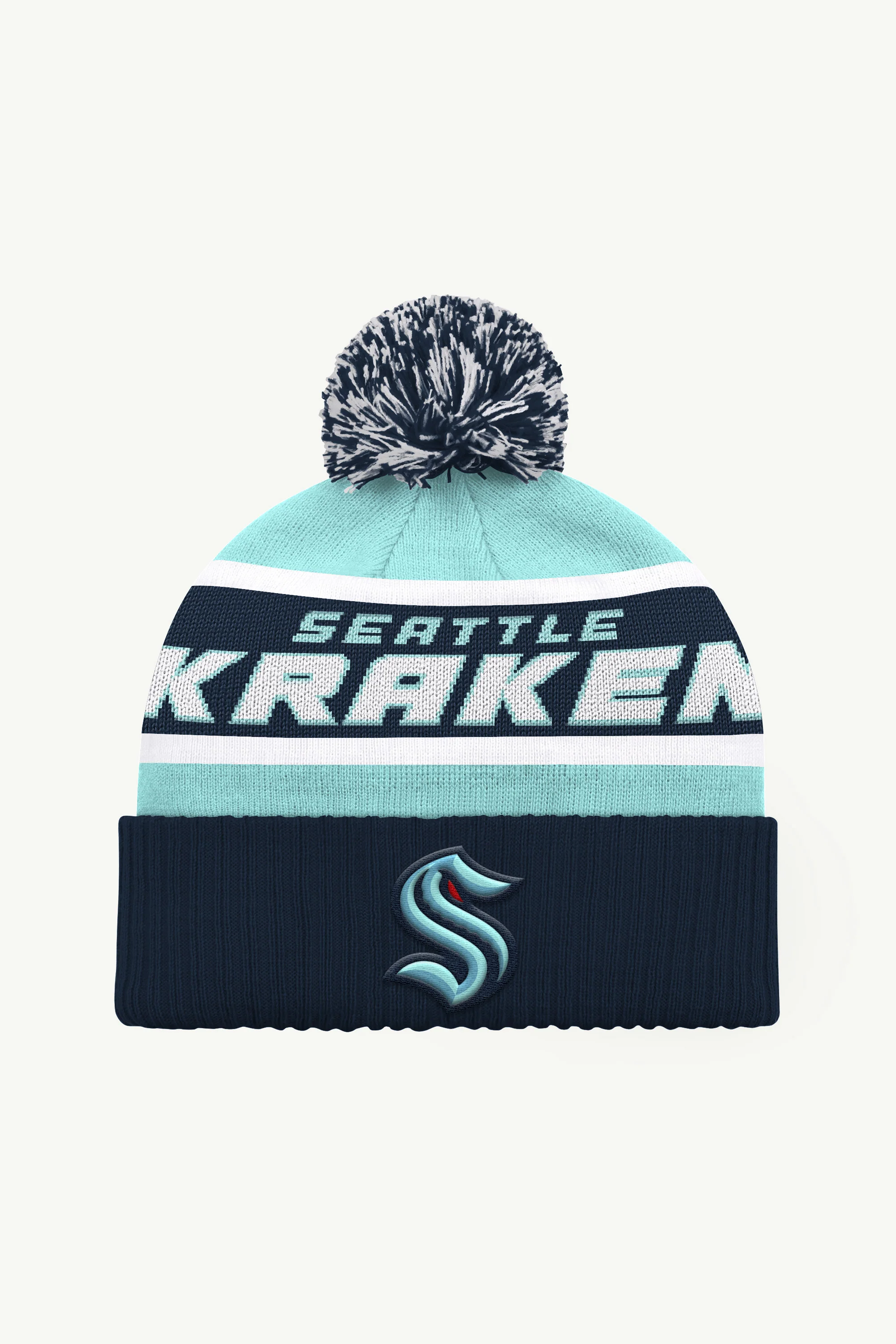 SEATTLE KRAKEN POM BEANIE