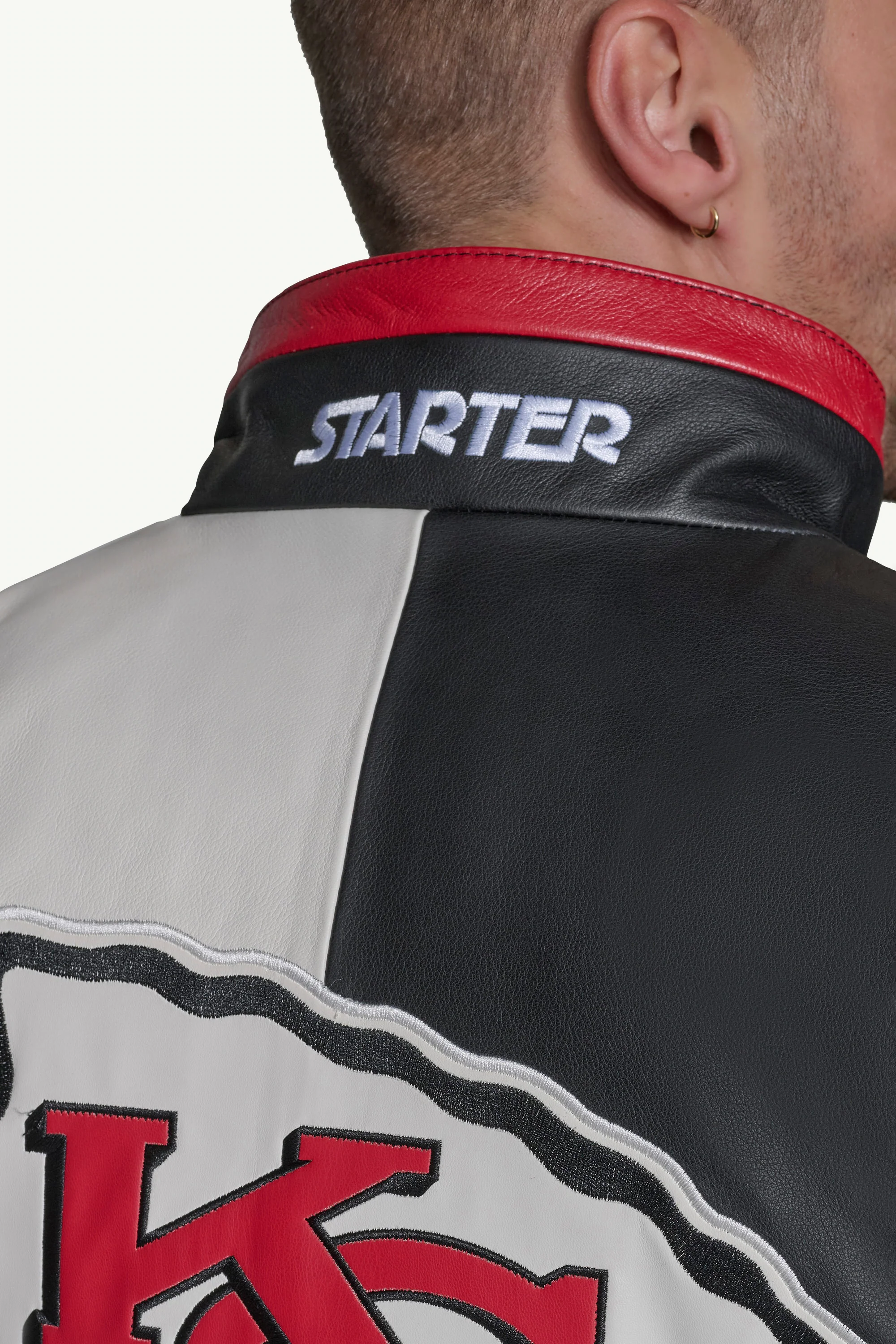 MENS KANSAS CITY CHIEFS FULL ZIP LEATHER JACKET - Image 6