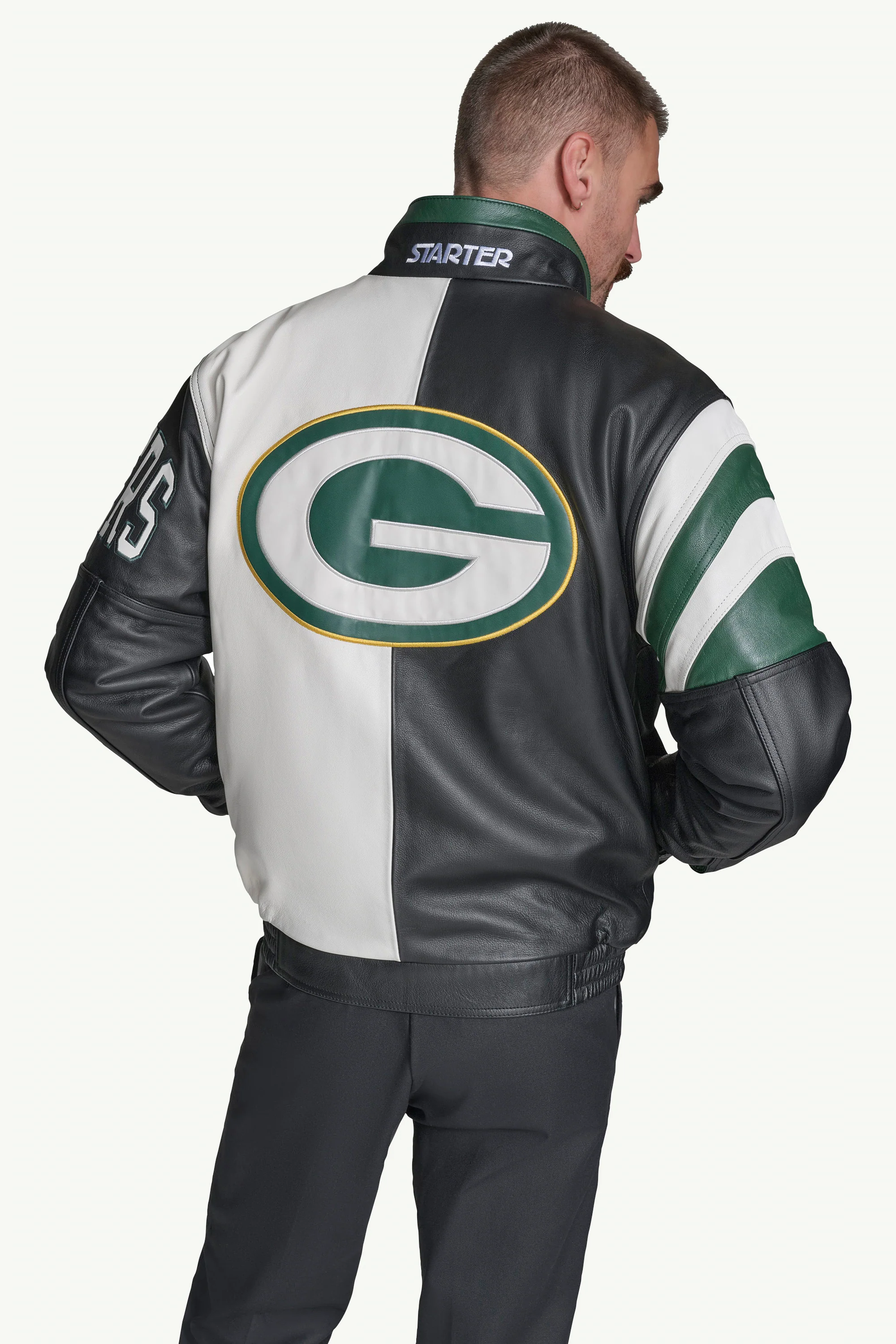 GREEN BAY PACKERS FULL ZIP LEATHER JACKET - Image 2