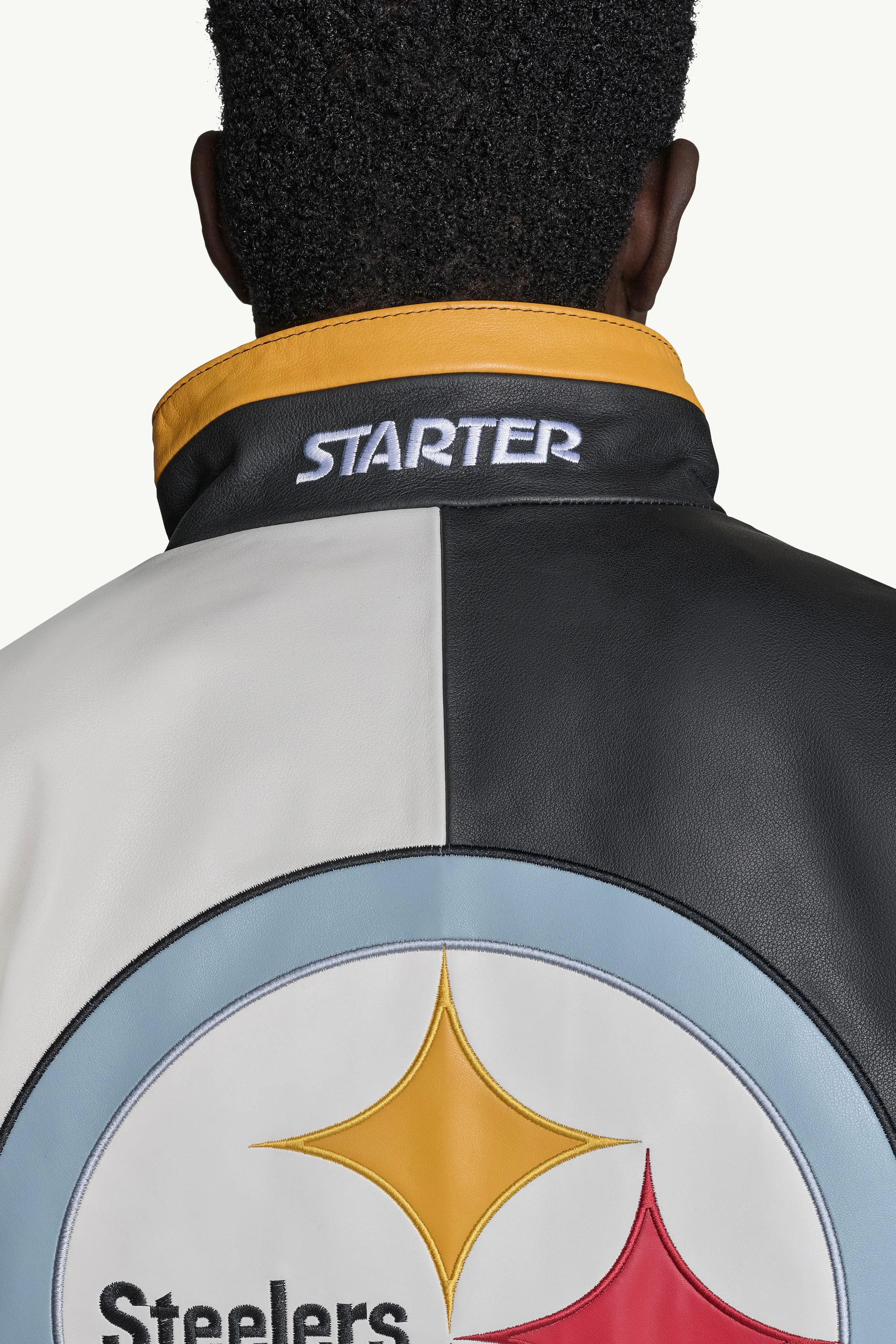 MENS PITTSBURGH STEELERS FULL ZIP LEATHER JACKET - Image 6