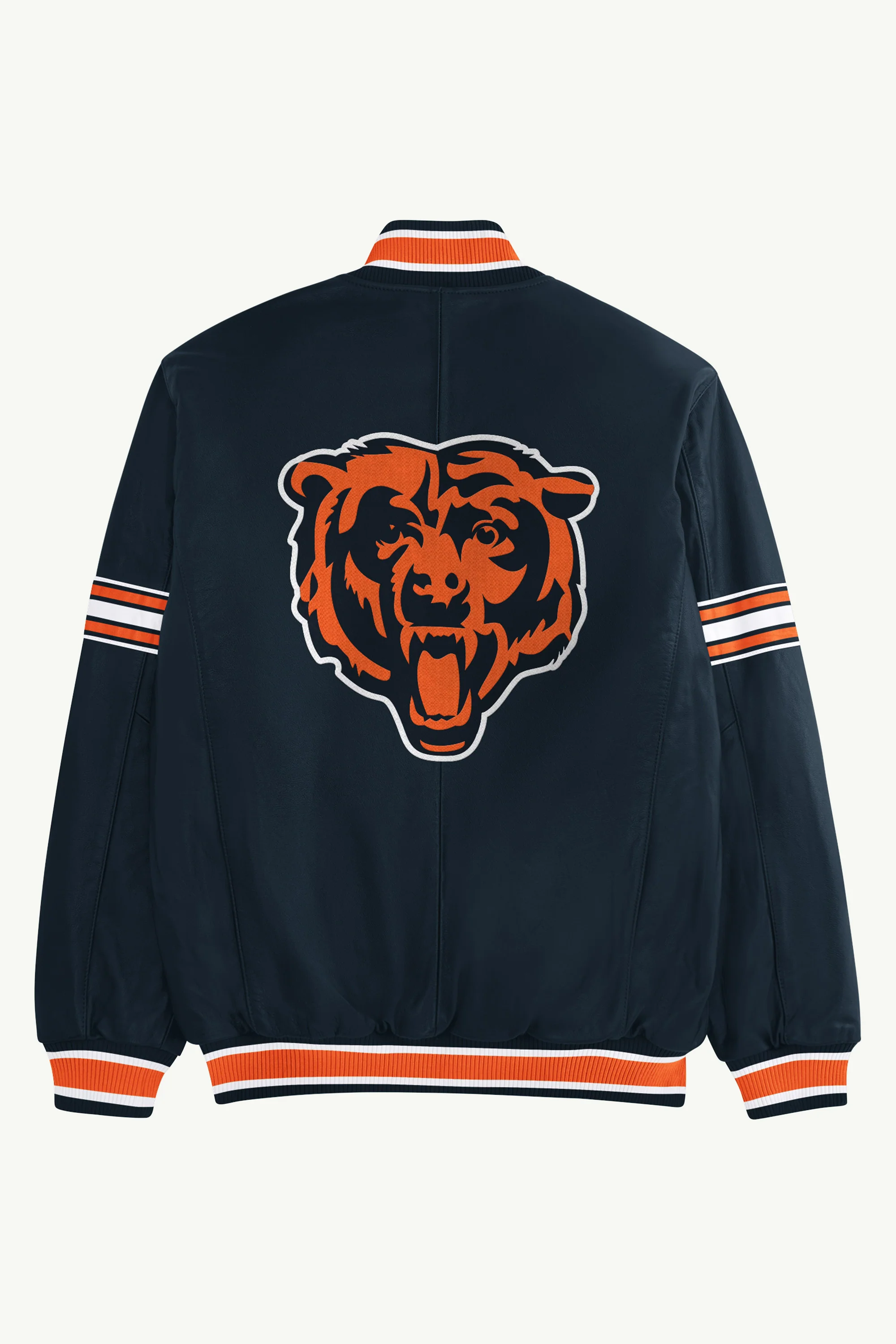MENS CHICAGO BEARS VARSITY LEATHER JACKET - Image 2