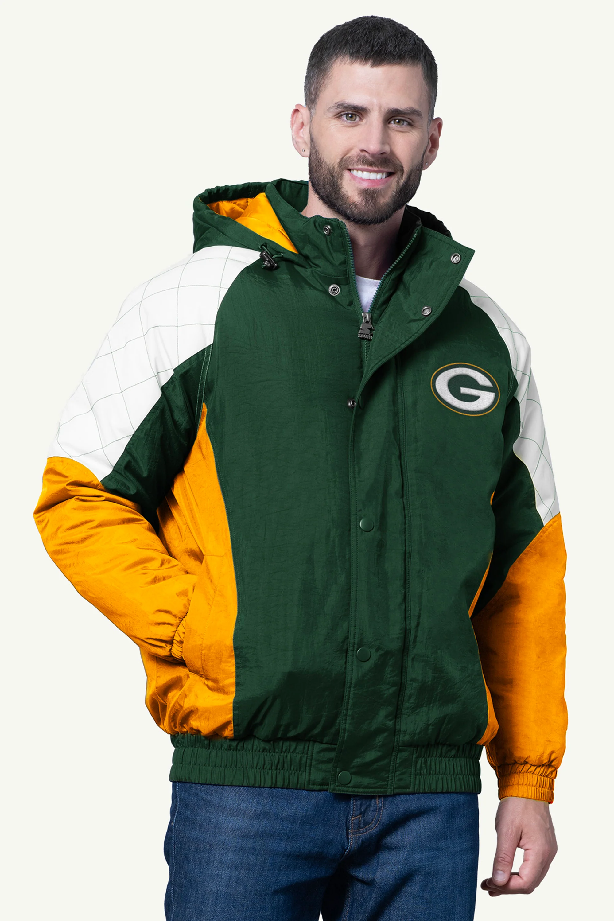 MENS GREEN BAY PACKERS NYLON JACKET