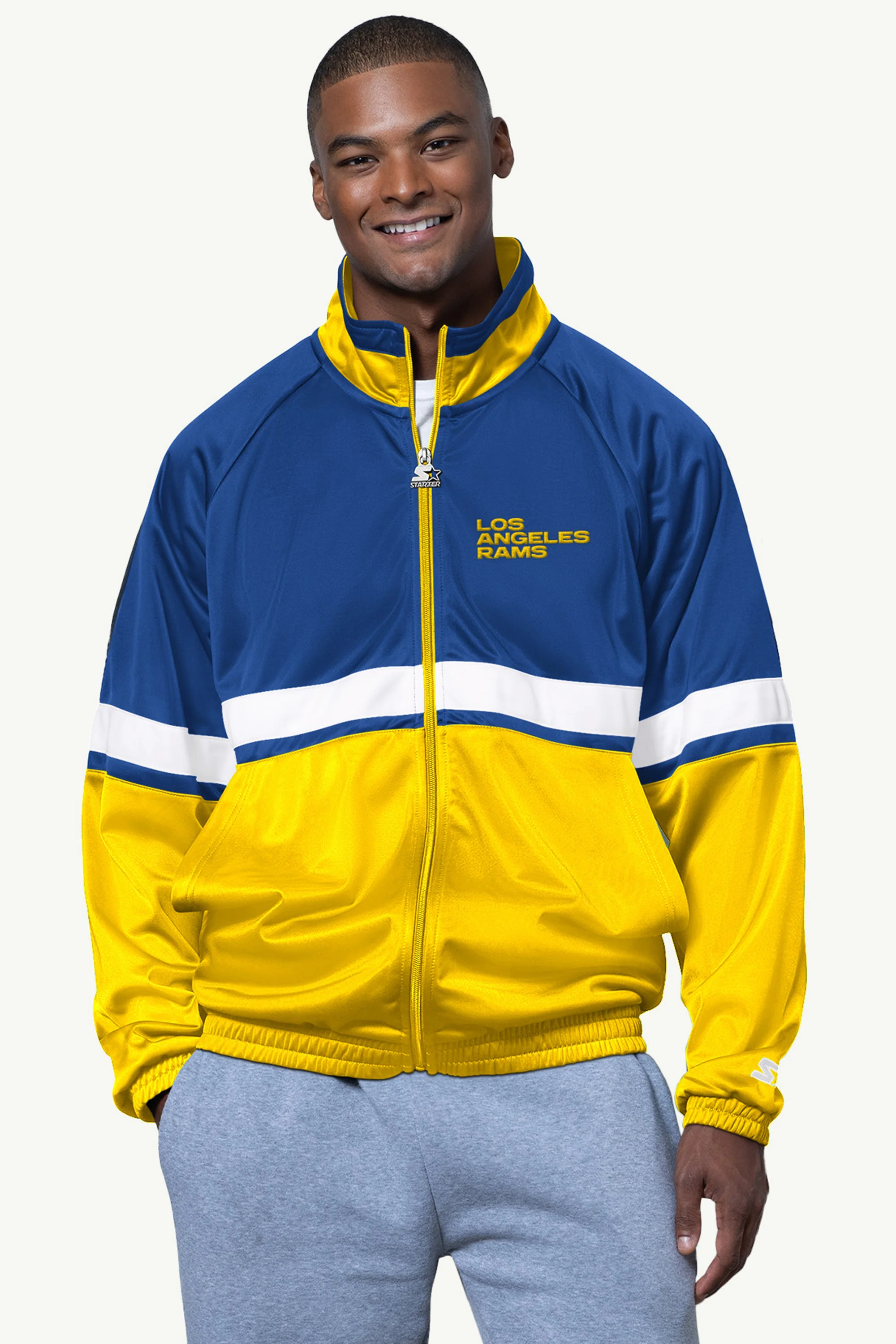 MENS LOS ANGELES RAMS TRACK JACKET