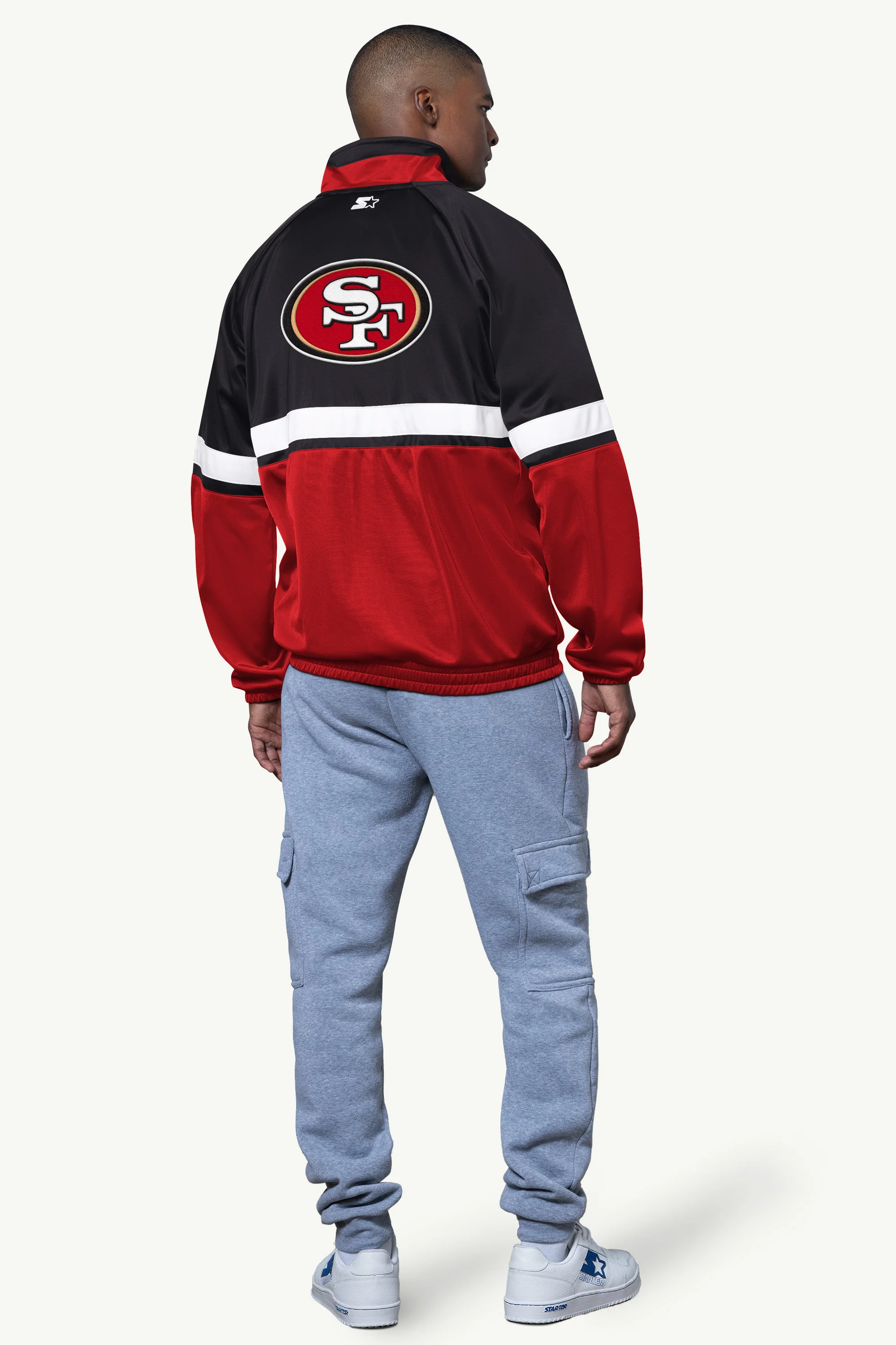 MENS SAN FRANCISCO 49ERS TRACK JACKET - Image 2