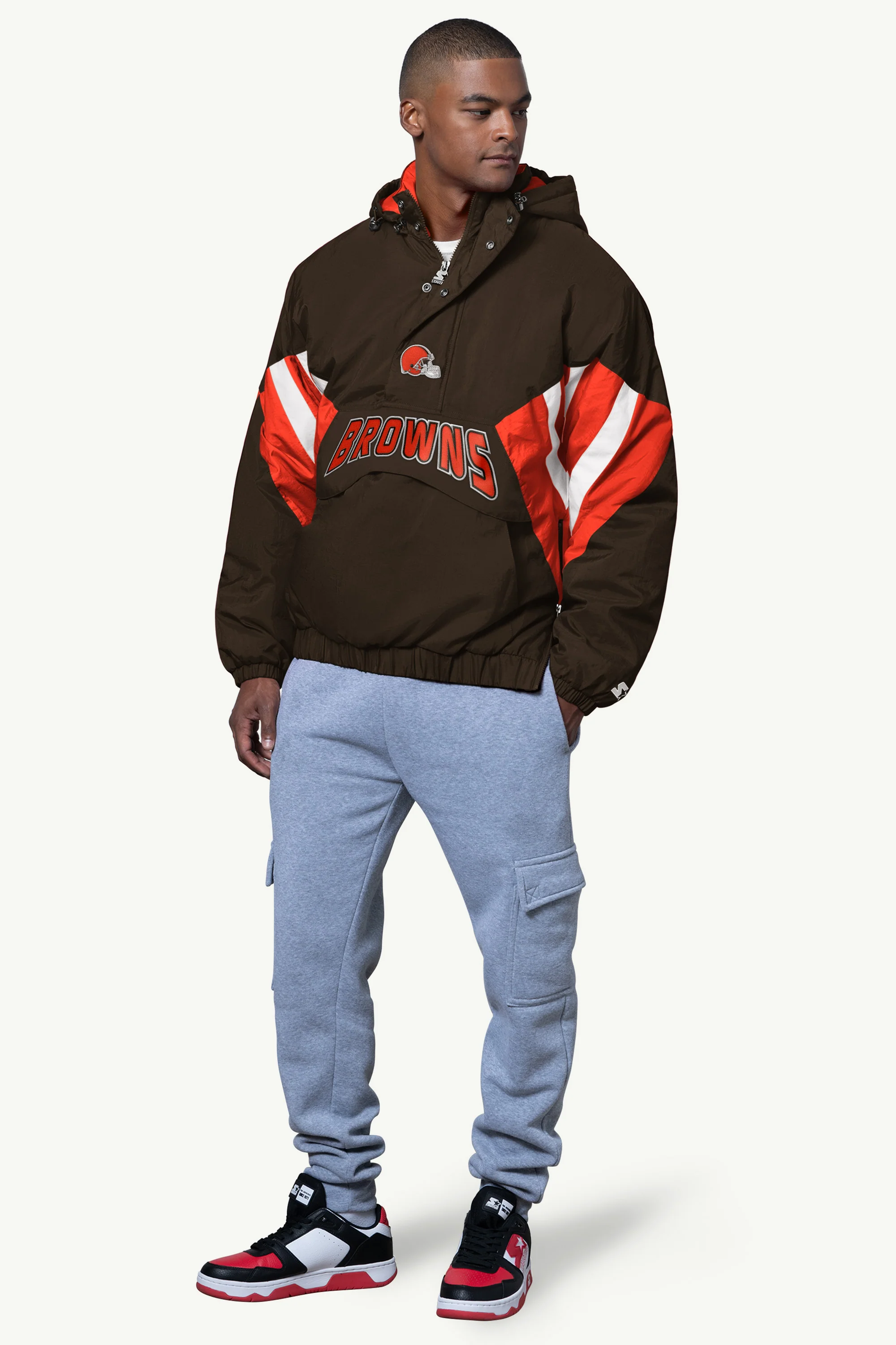 MENS CLEVELAND BROWNS CLASSIC BREAKAWAY JACKET - Image 3