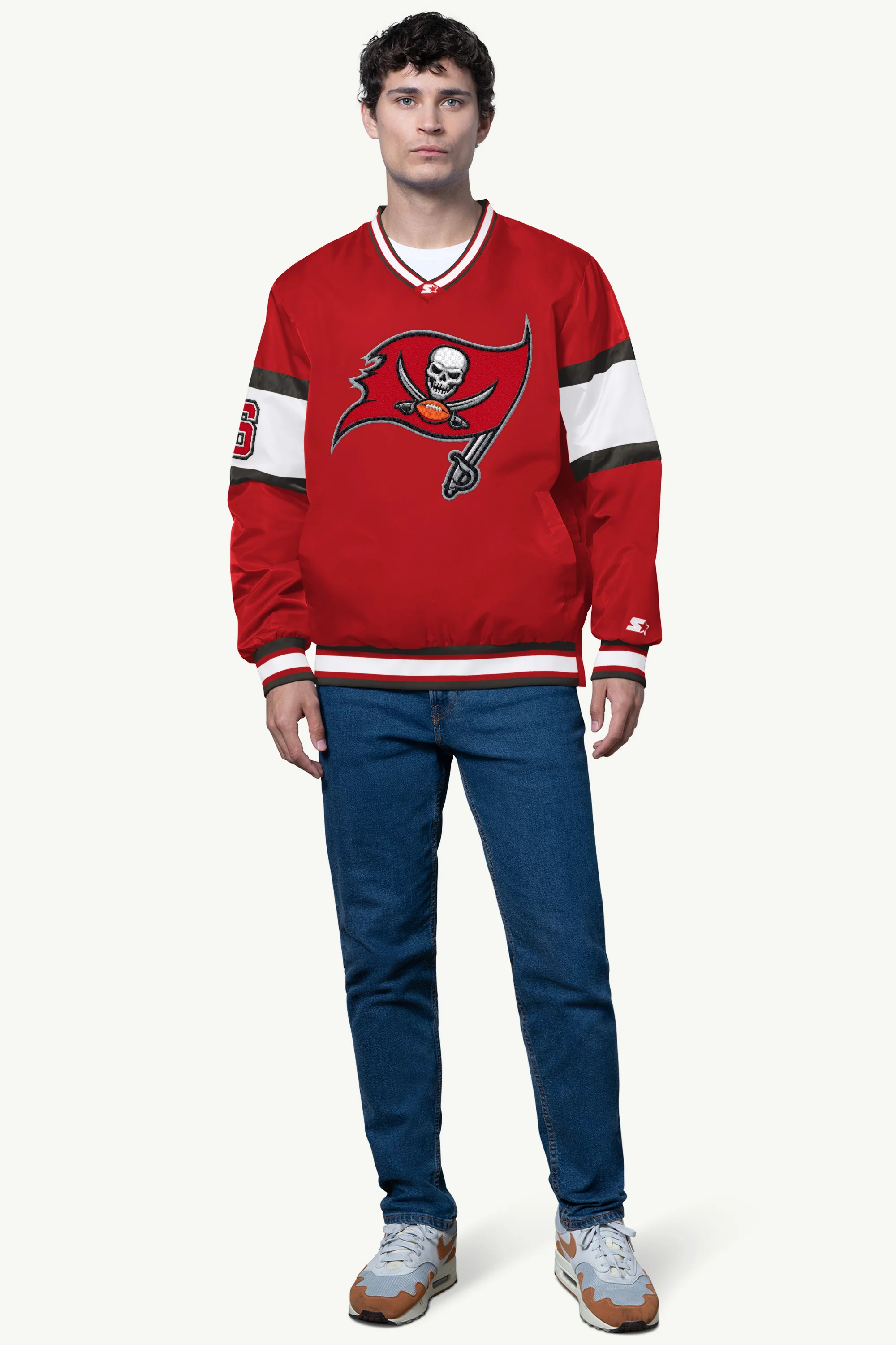 MENS TAMPA BAY BUCCANEERS SIGNAL COLLAR PULLOVER - Image 2