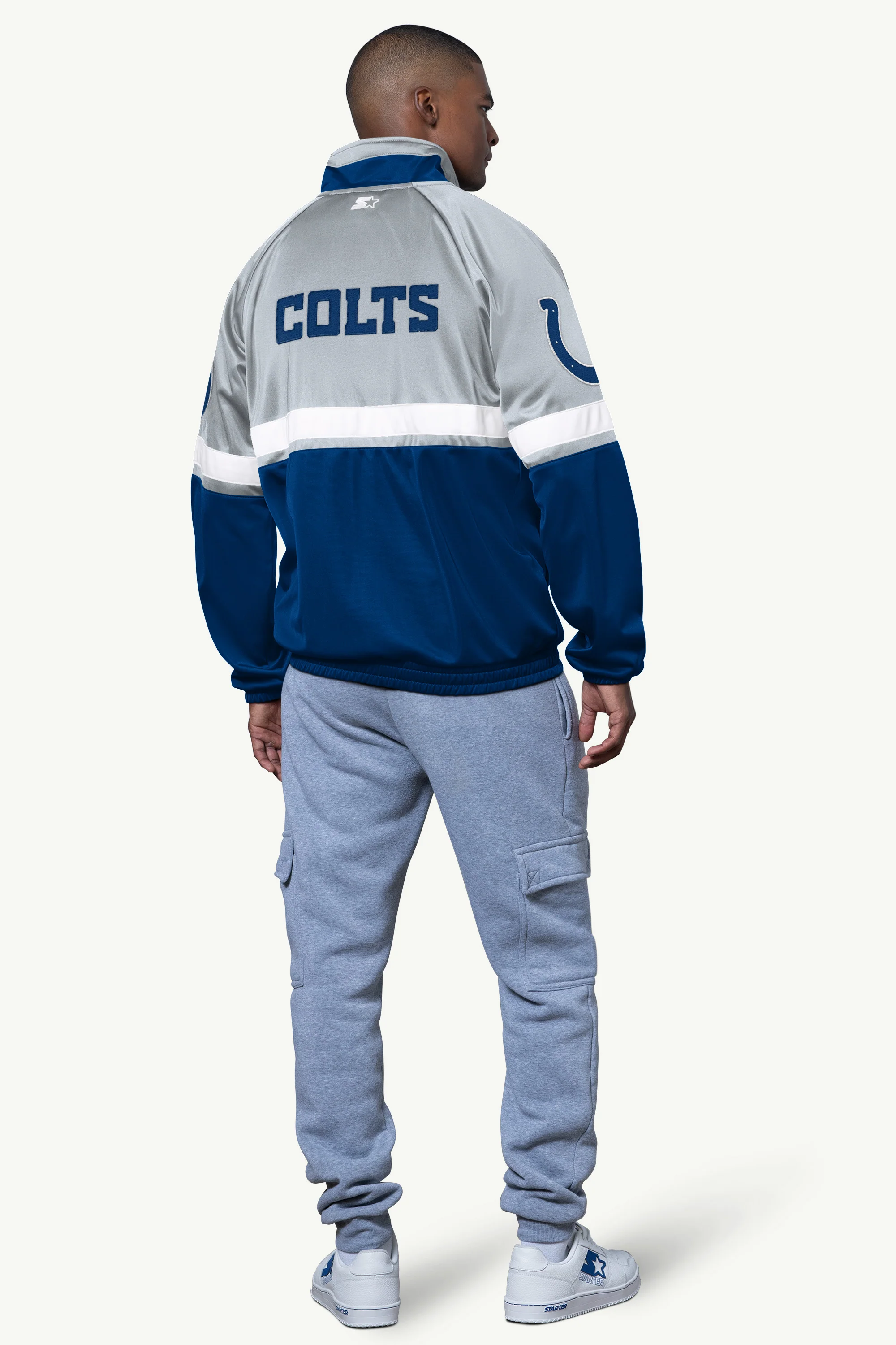 MENS INDIANAPOLIS COLTS VETERAN TRACK JACKET - Image 2