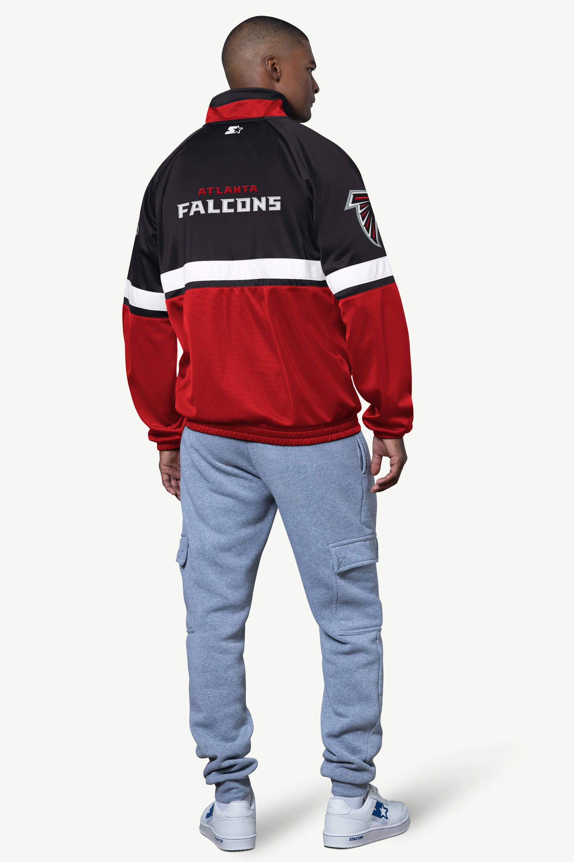 MENS ATLANTA FALCONS VETERAN TRACK JACKET - Image 2