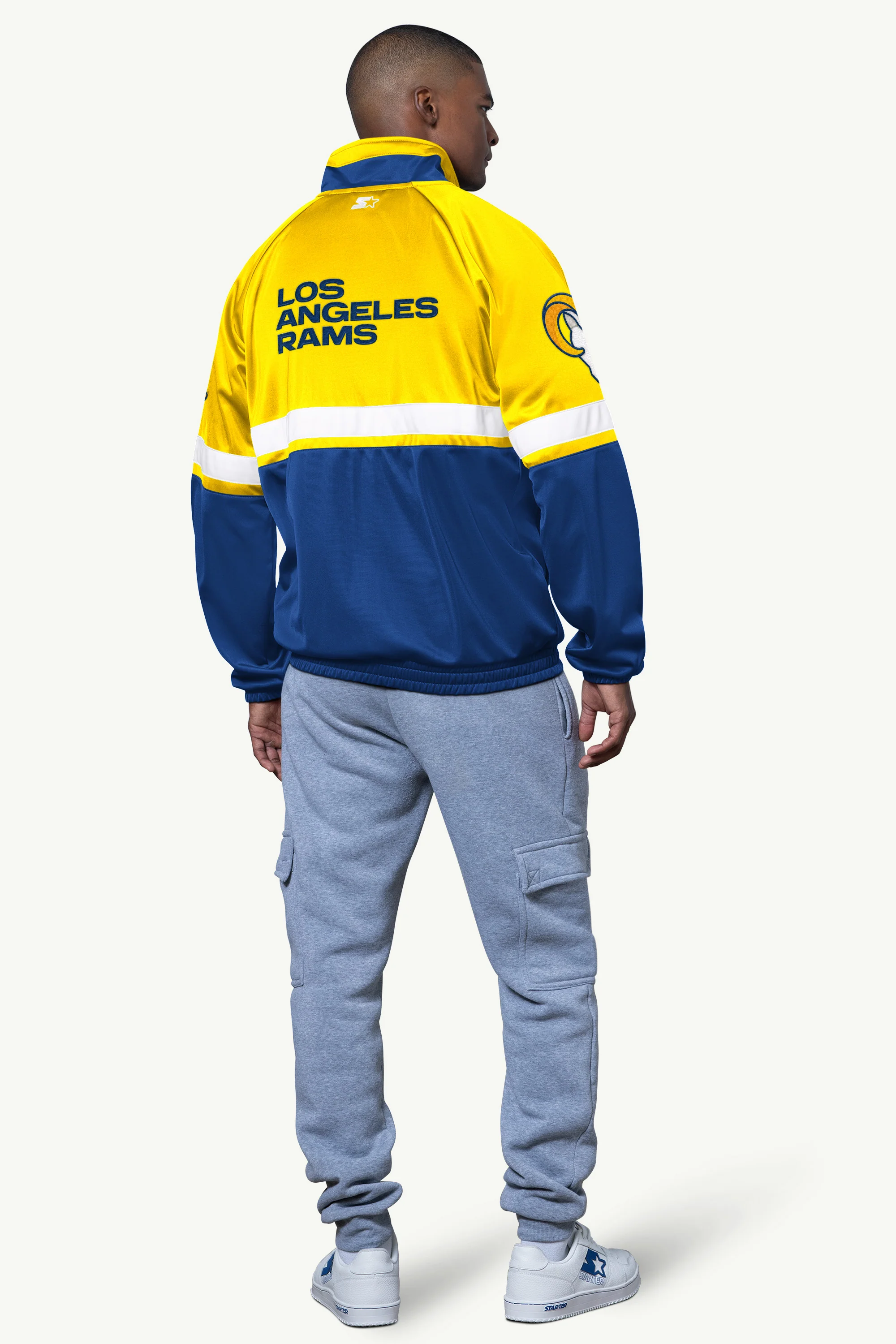 MENS LOS ANGELES RAMS VETERAN TRACK JACKET - Image 2