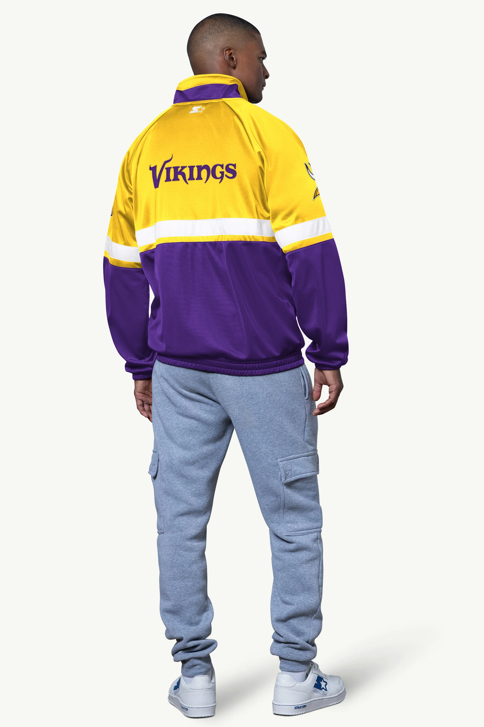 MENS MINNESOTA VIKINGS VETERAN TRACK JACKET - Image 2