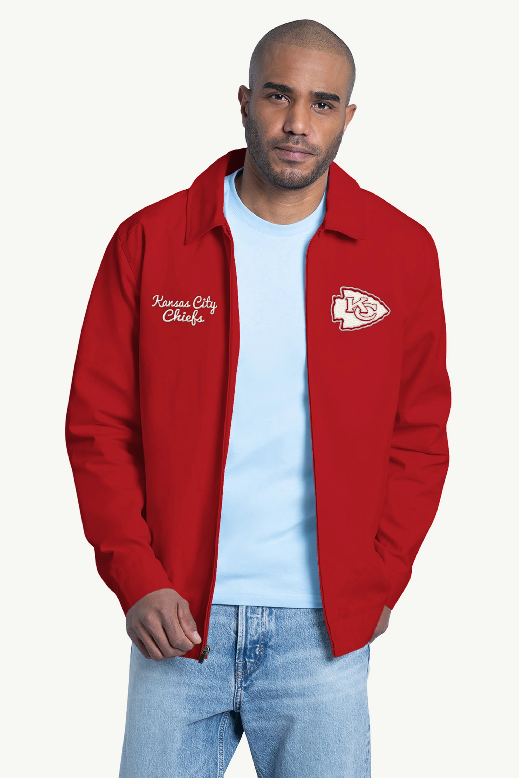 MENS KANSAS CITY CHIEFS FRANCHISE FULL ZIP JACKET