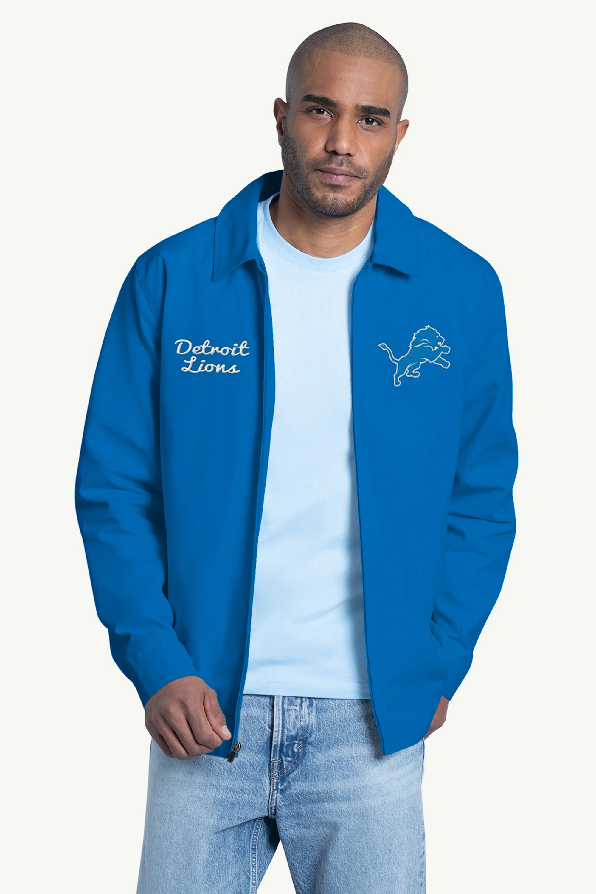 MENS DETROIT LIONS FRANCHISE FULL ZIP JACKET