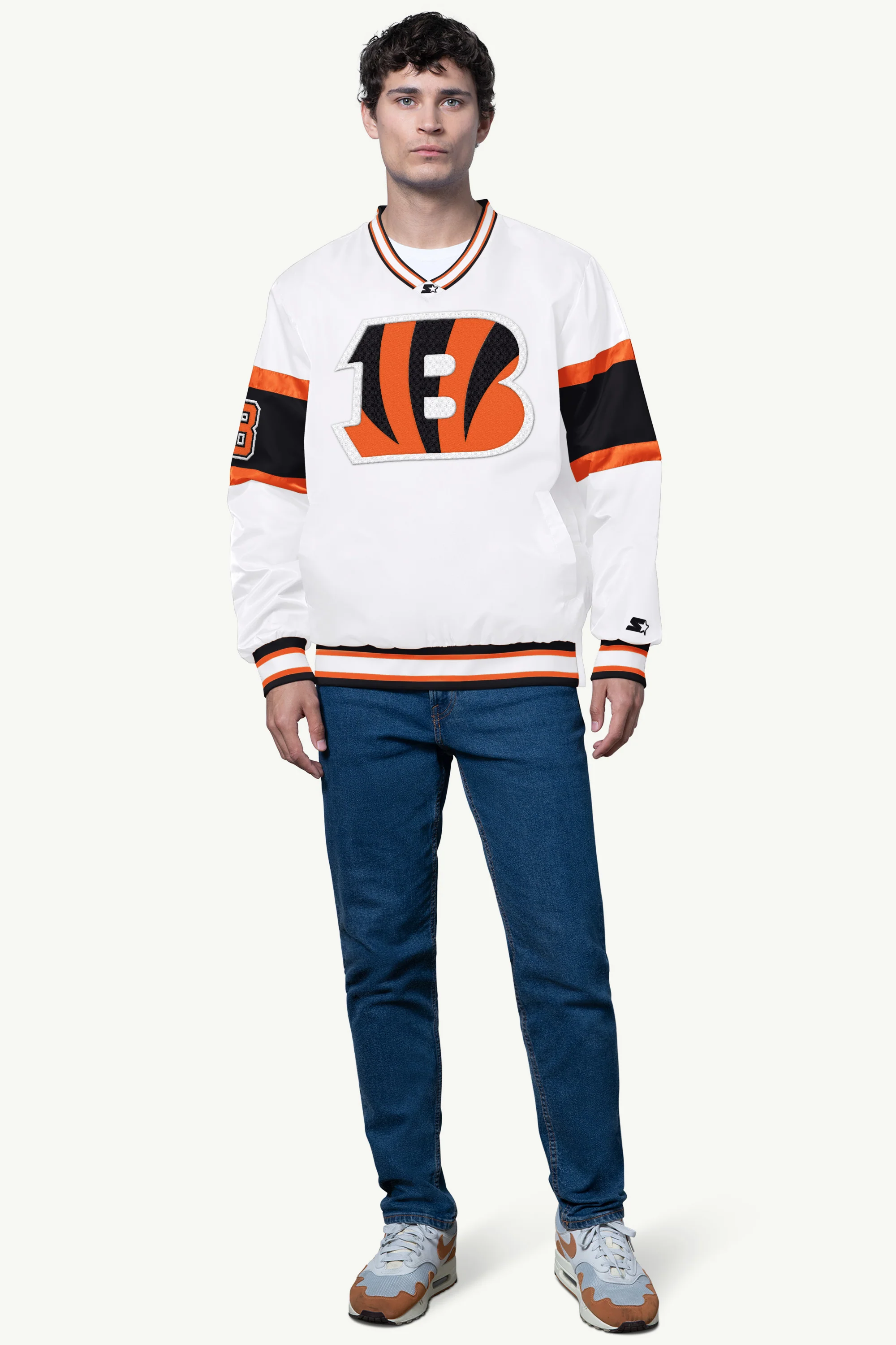 MENS CINCINNATI BENGALS SIGNAL COLLAR PULLOVER - Image 3