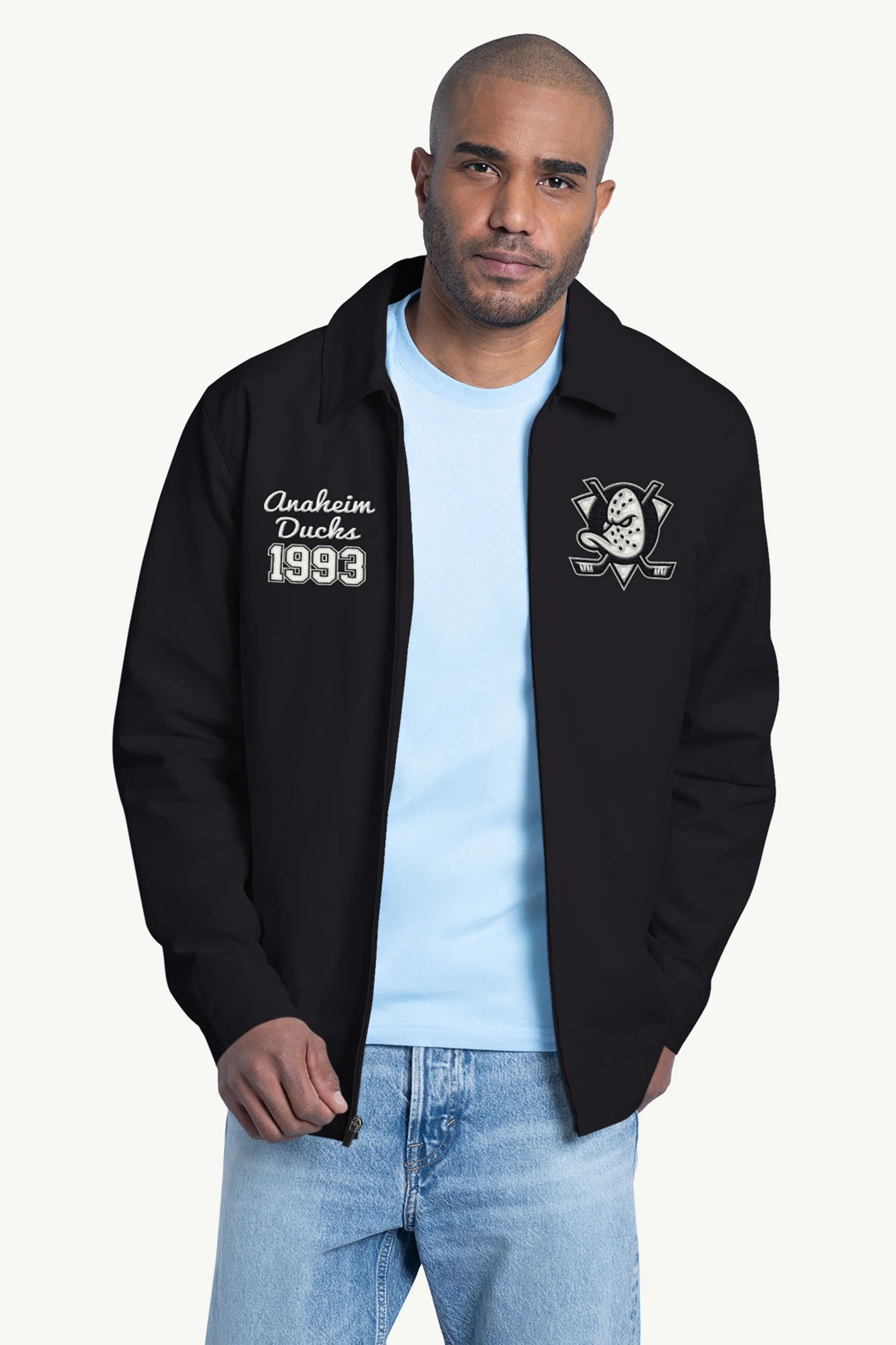 MENS MIGHTY DUCKS FRANCHISE FULL ZIP JACKET