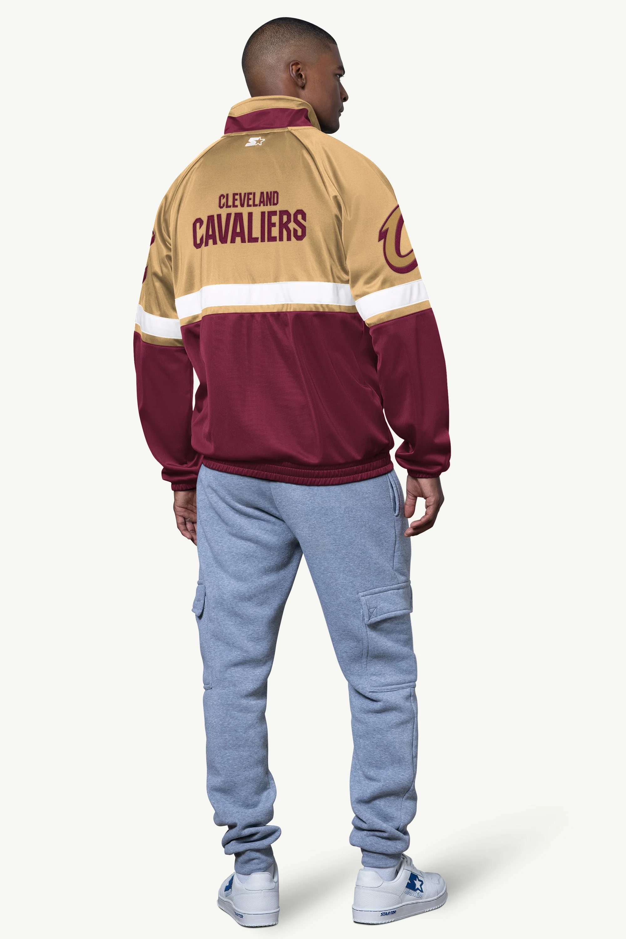 MENS CLEVELAND CAVALIERS VETERAN TRACK JACKET - Image 2