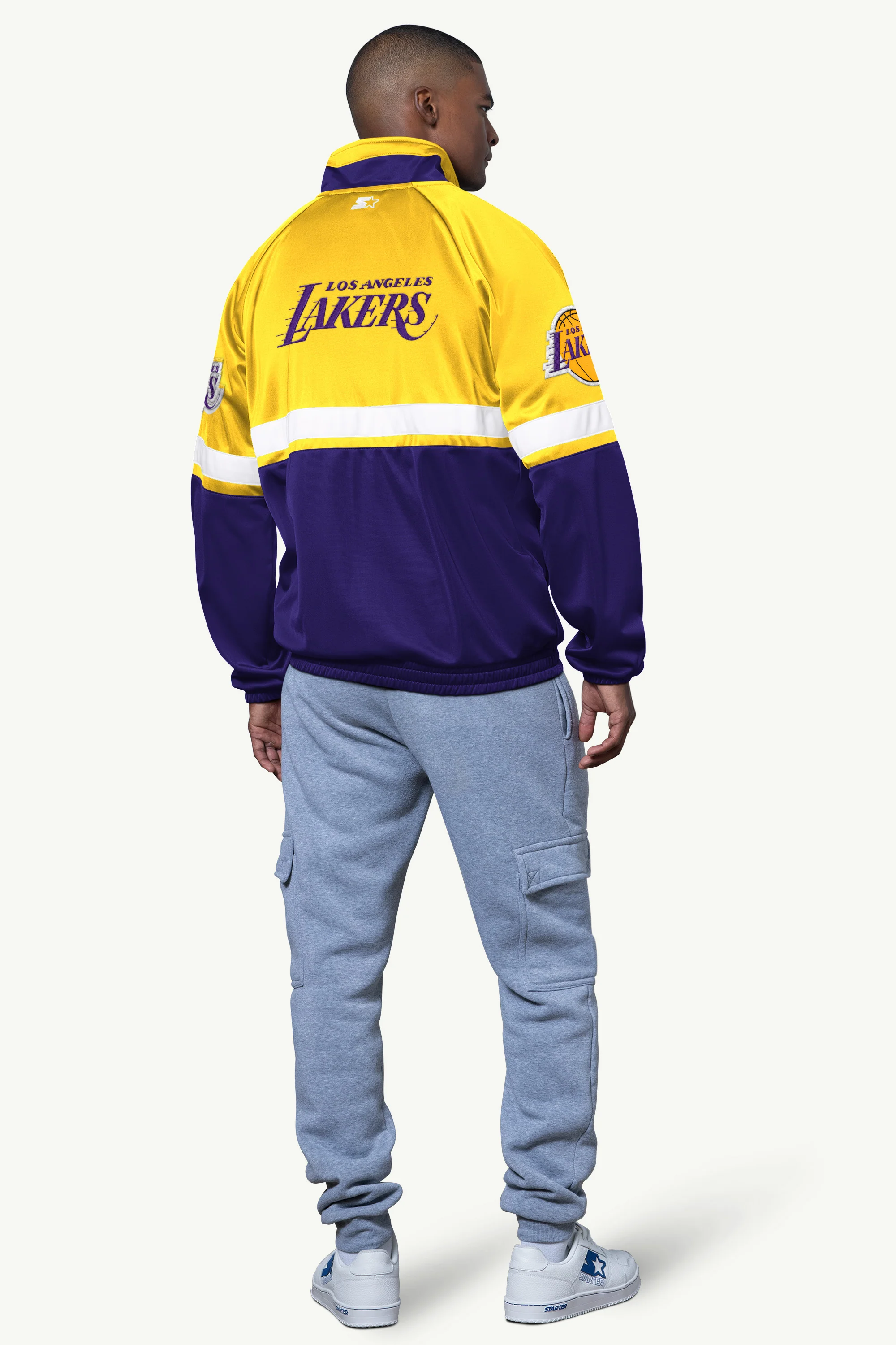 MENS LA LAKERS VETERAN TRACK JACKET - Image 2